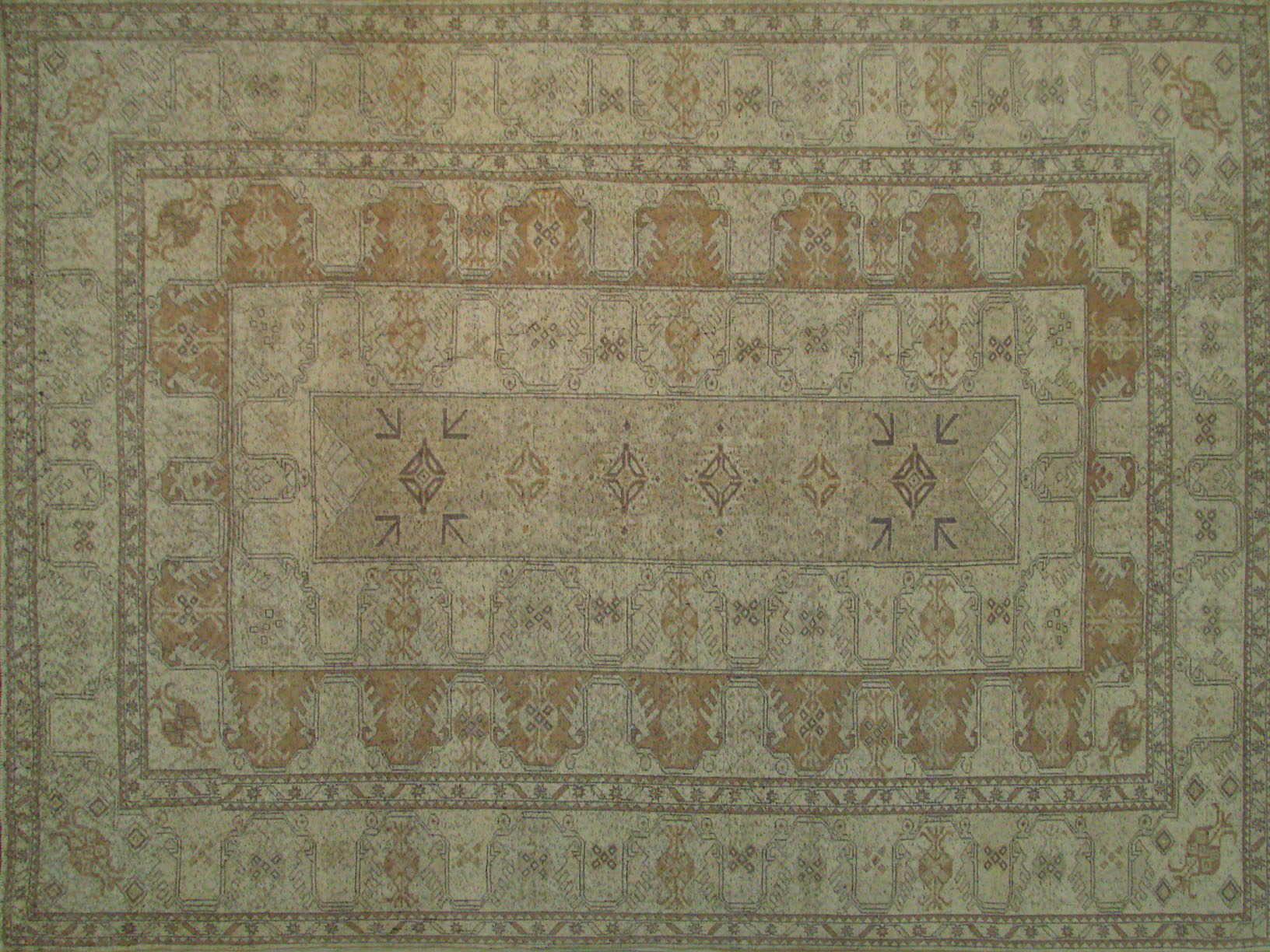 8x10 Oushak Hand Knotted Wool Area Rug - MR021649