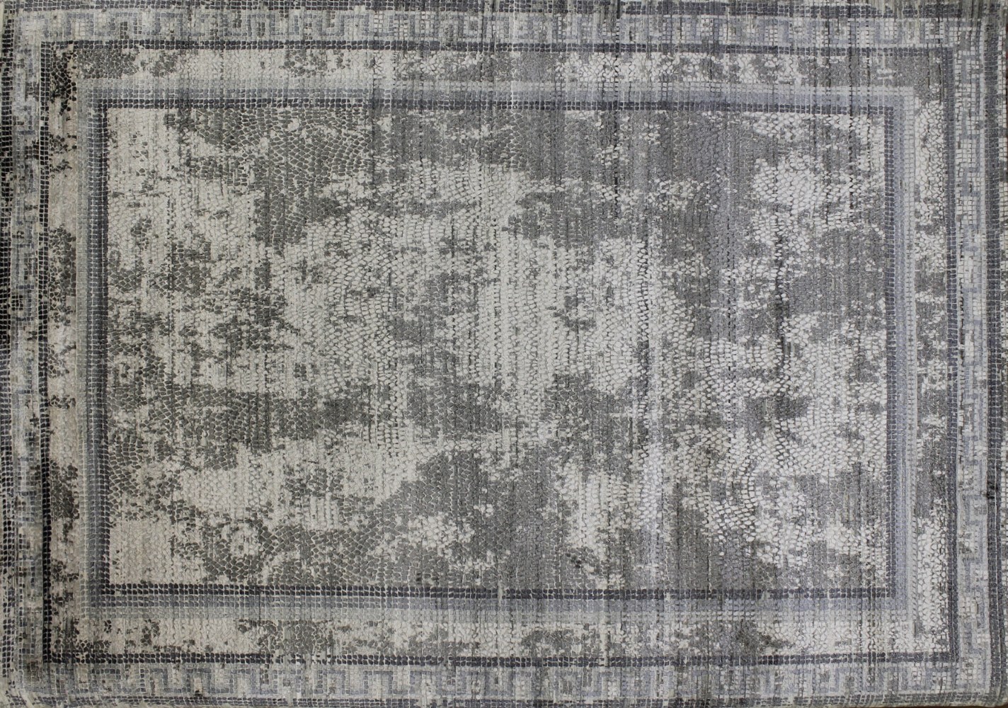 10x14 Transitional Hand Knotted Wool & Viscose Area Rug - MR022661
