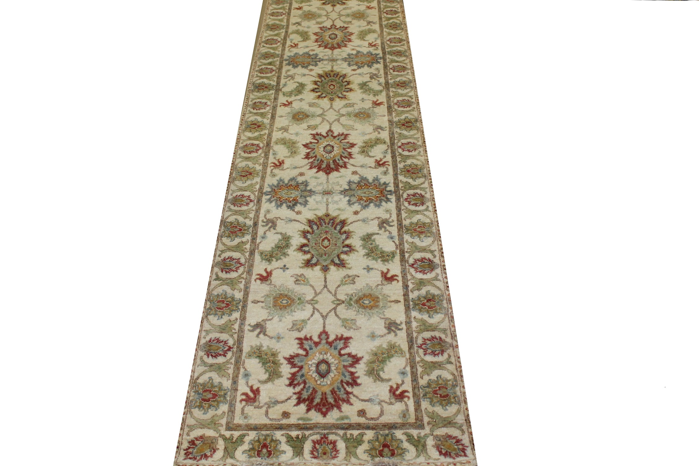 13 ft. & Longer Runner Traditional Hand Knotted Wool Area Rug - MR023110
