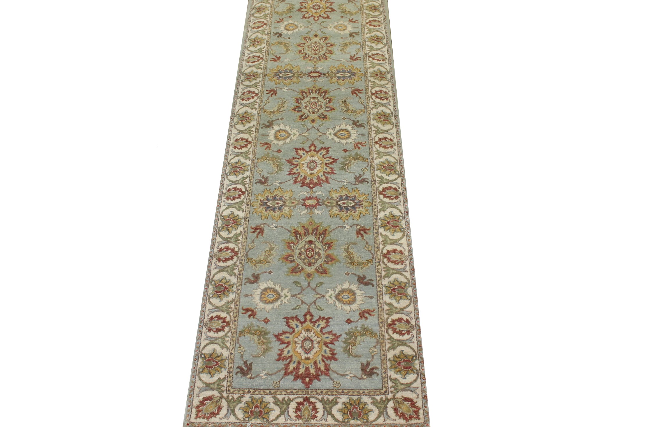 12 ft. Runner Traditional Hand Knotted Wool Area Rug - MR023542