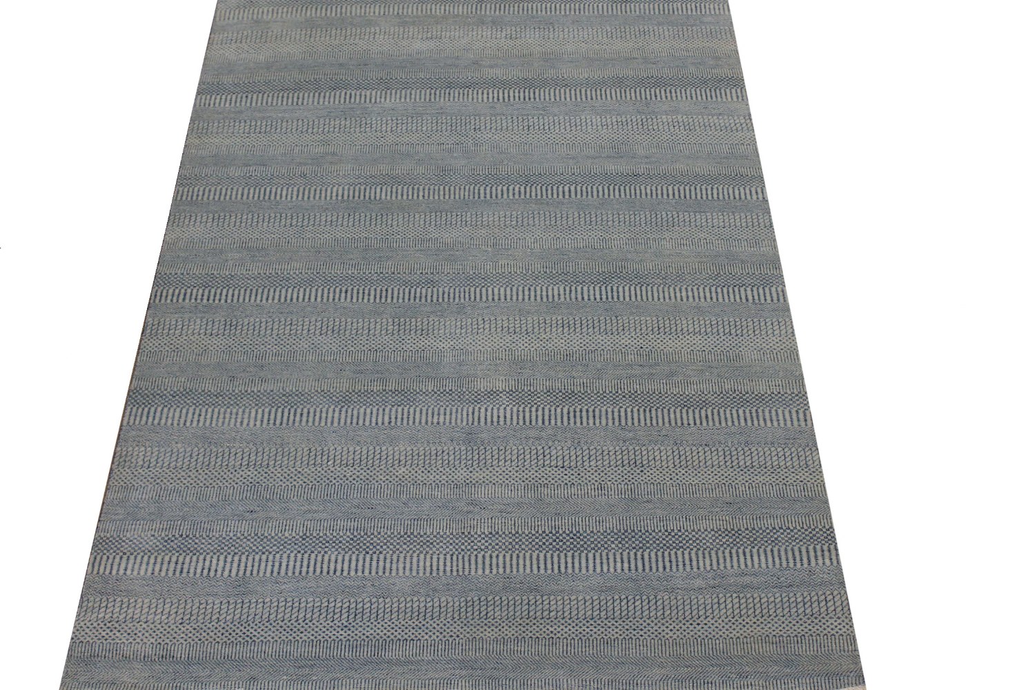 6x9 Casual Hand Knotted Wool & Viscose Area Rug - MR024599