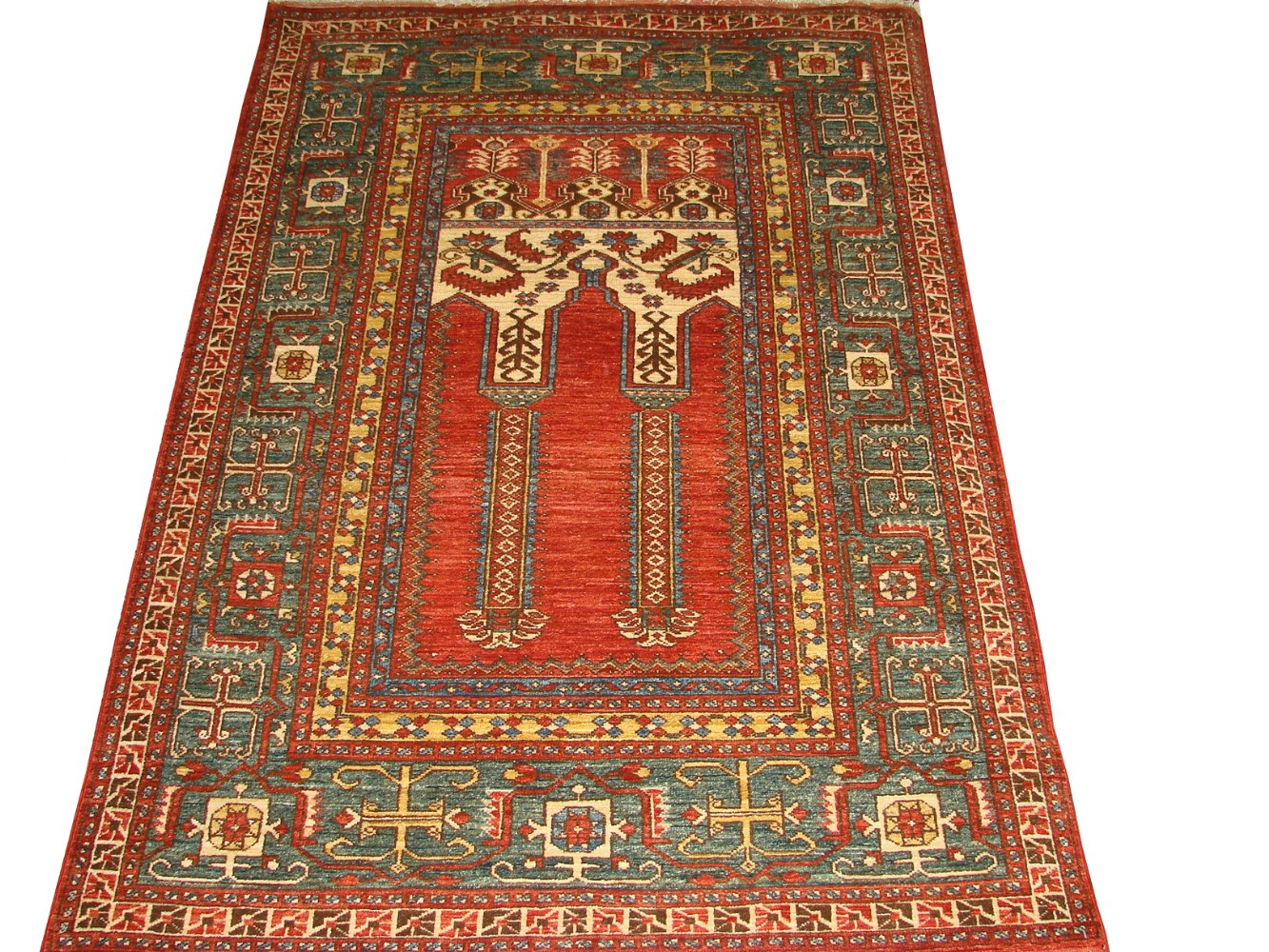 4x6 Antique Revival Hand Knotted Wool Area Rug - MR11116