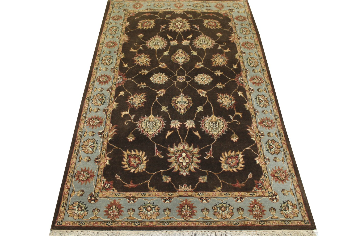 4x6 Traditional Hand Knotted Wool Area Rug - MR12237