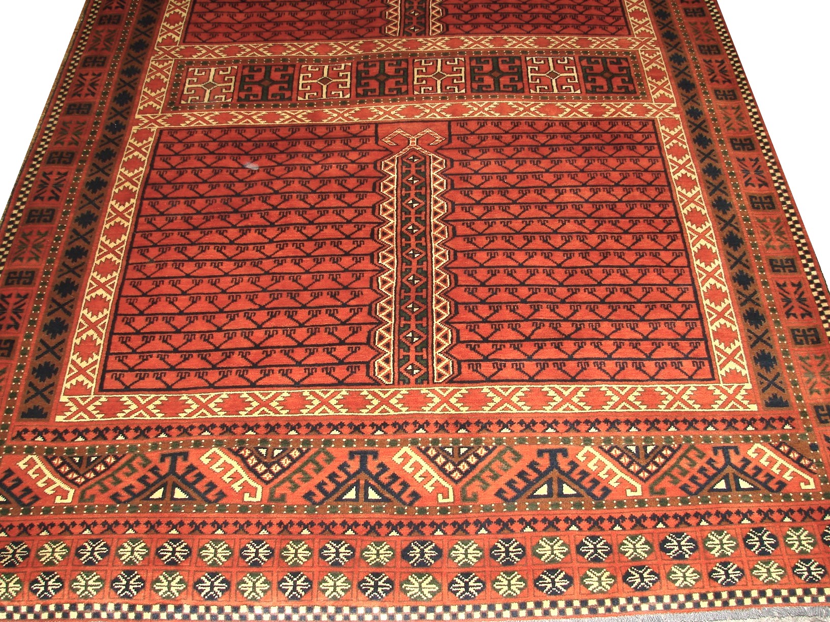 6x9 Kazak Hand Knotted Wool Area Rug - MR12787