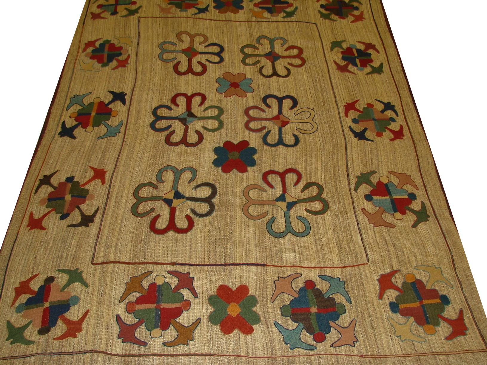 5x7/8 Flat Weave Hand Knotted Wool Area Rug - MR13181