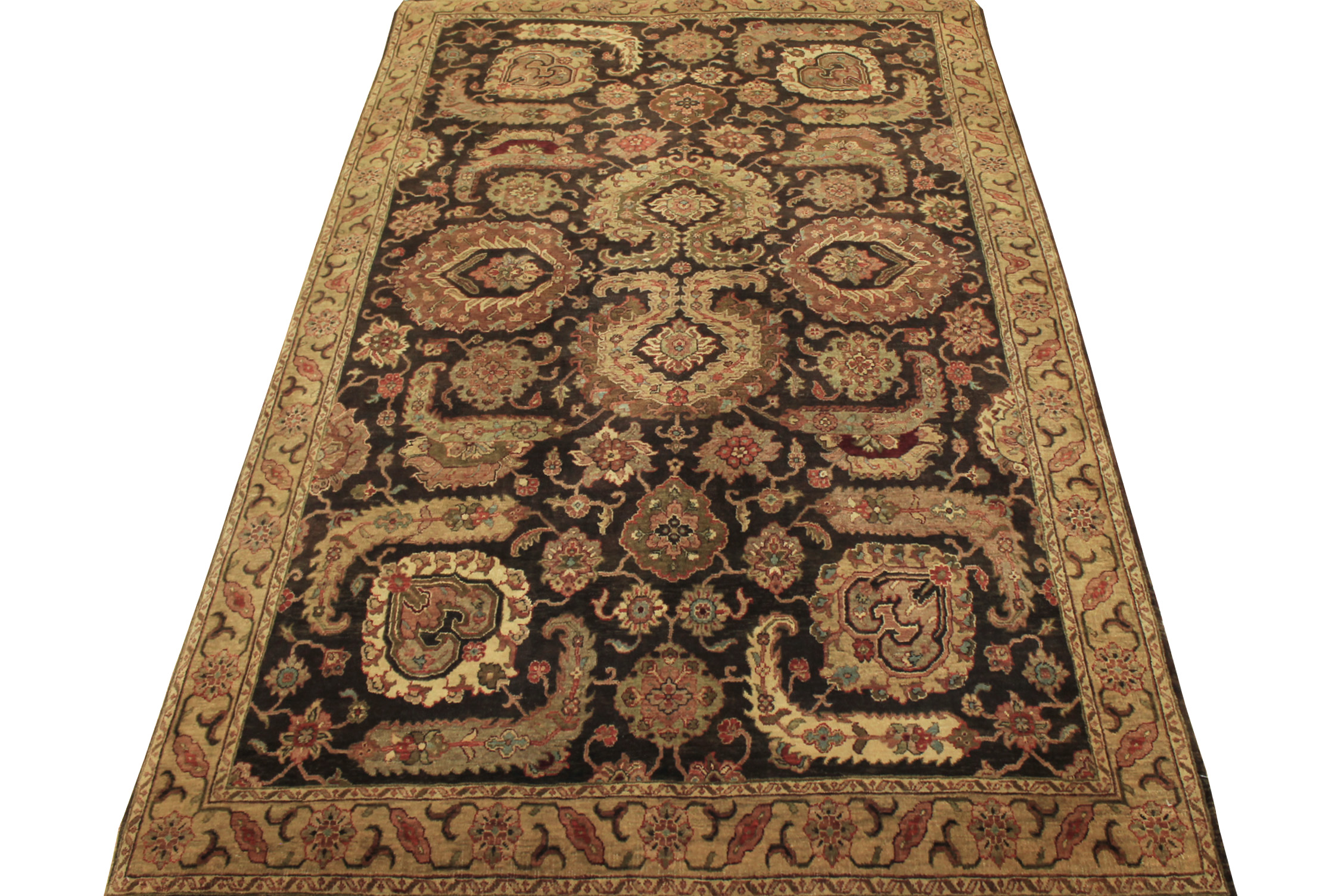 6x9 Antique Revival Hand Knotted Wool Area Rug - MR13425