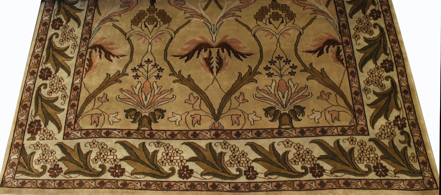 8x10 Traditional Hand Knotted Wool Area Rug - MR0013
