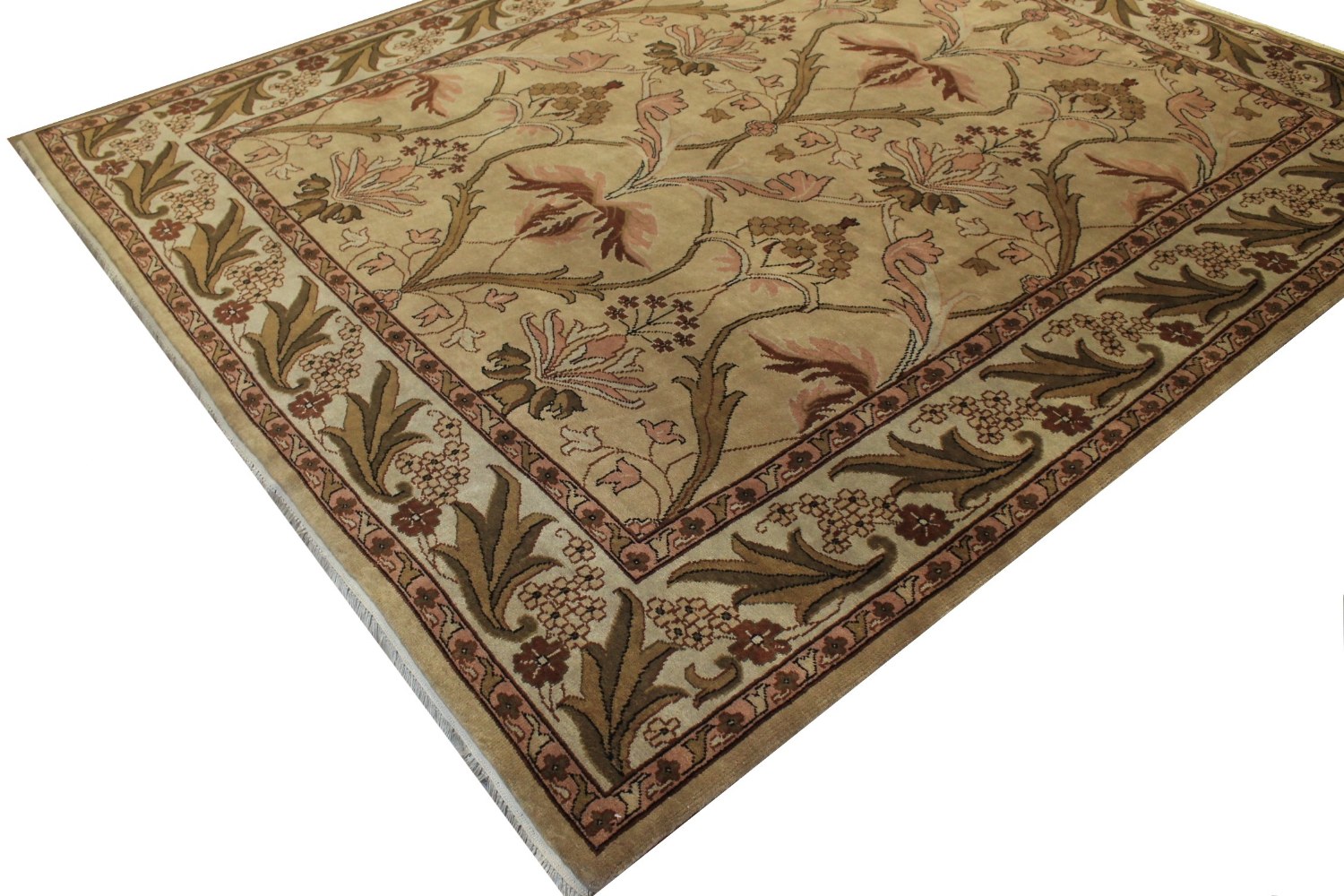 8x10 Traditional Hand Knotted Wool Area Rug - MR0013