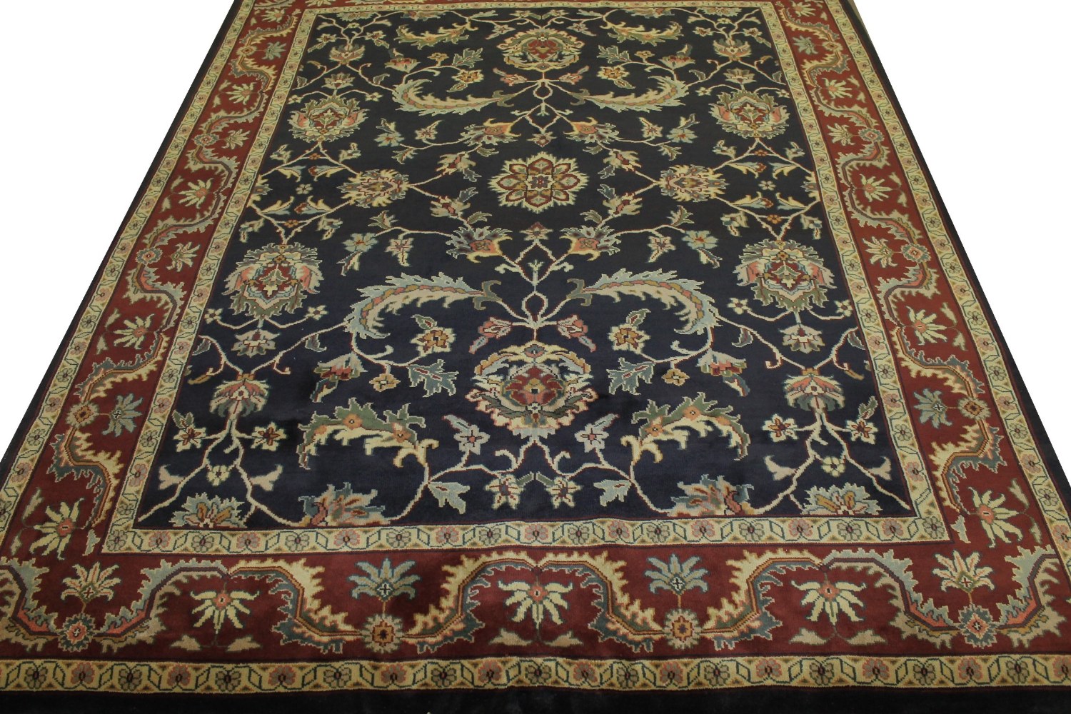 8x10 Traditional Hand Knotted Wool Area Rug - MR0017