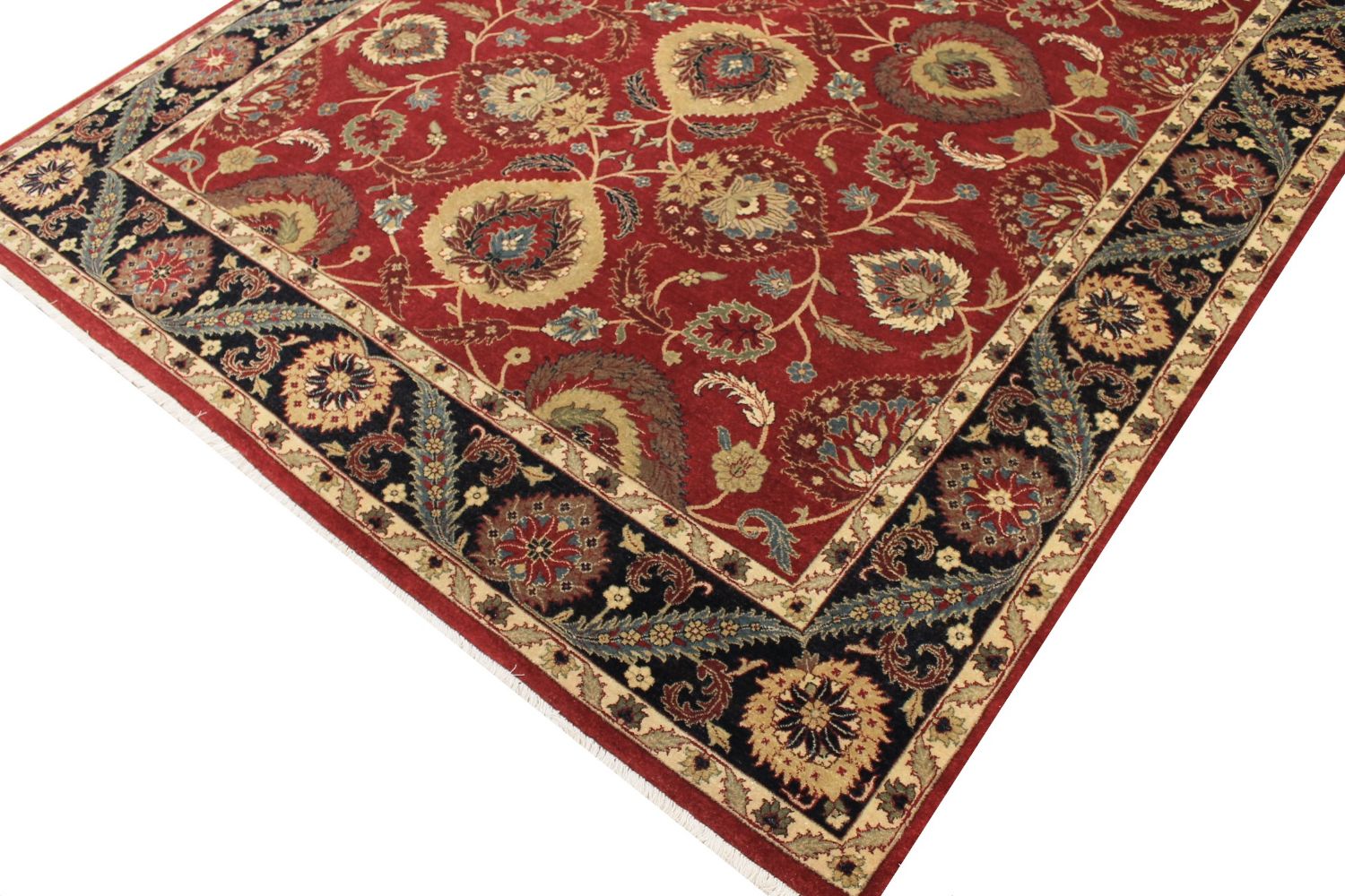 9x12 Traditional Hand Knotted Wool Area Rug - MR006114