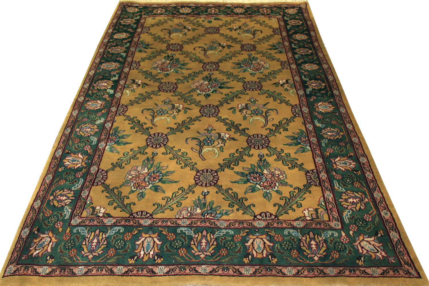 5x7/8 Traditional Hand Knotted Wool Area Rug - MR0115