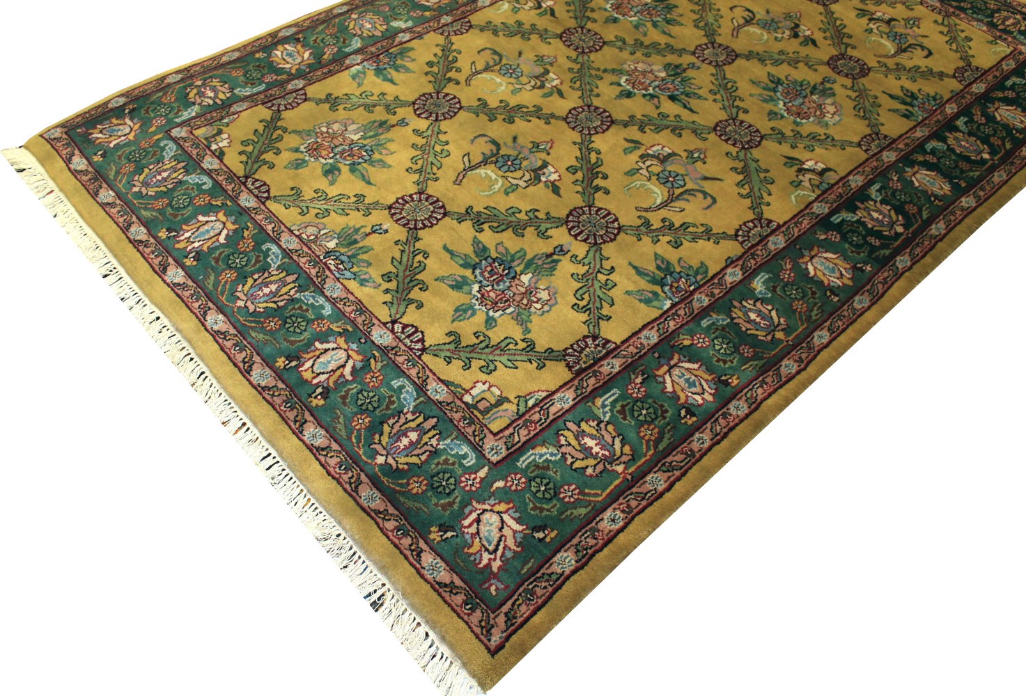 5x7/8 Traditional Hand Knotted Wool Area Rug - MR0115