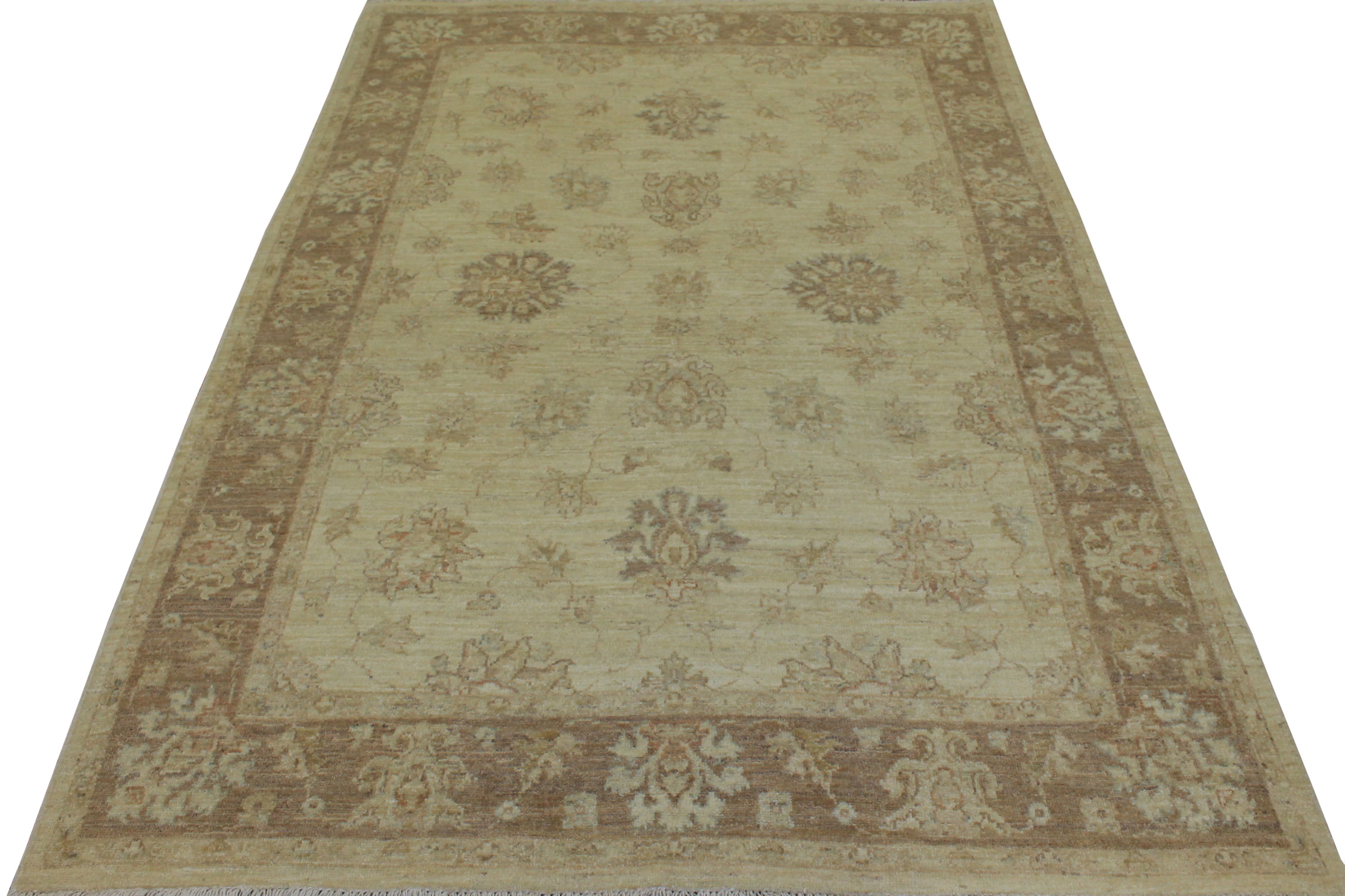5x7/8 Peshawar Hand Knotted Wool Area Rug - MR013442