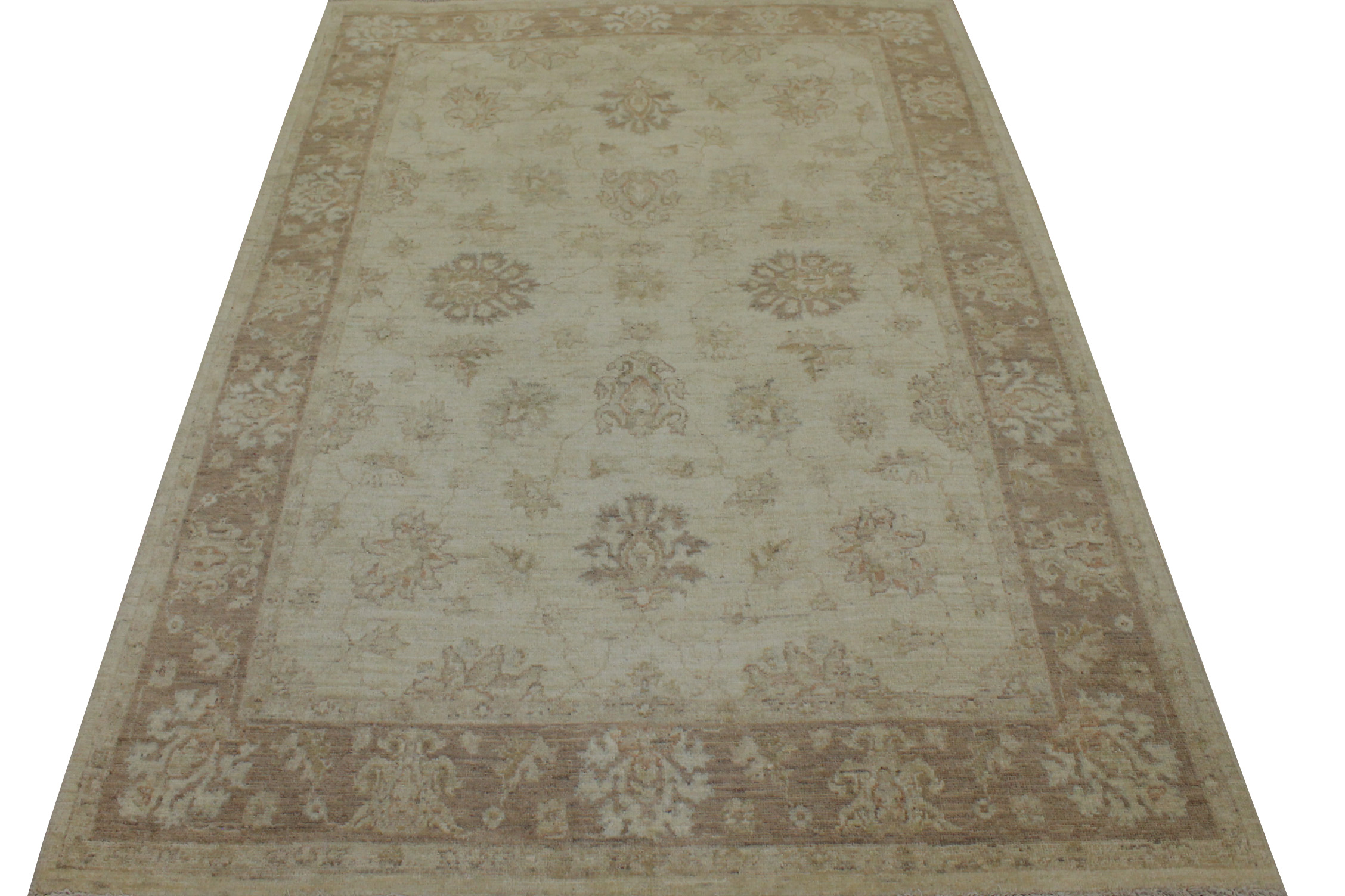 5x7/8 Peshawar Hand Knotted Wool Area Rug - MR013442