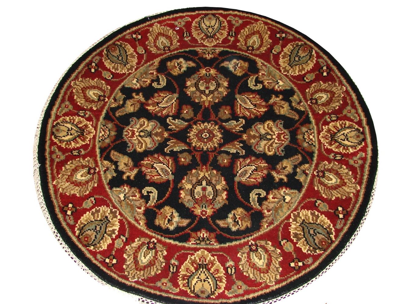 3 ft. Round & Square Jaipur Hand Knotted Wool Area Rug - MR015124