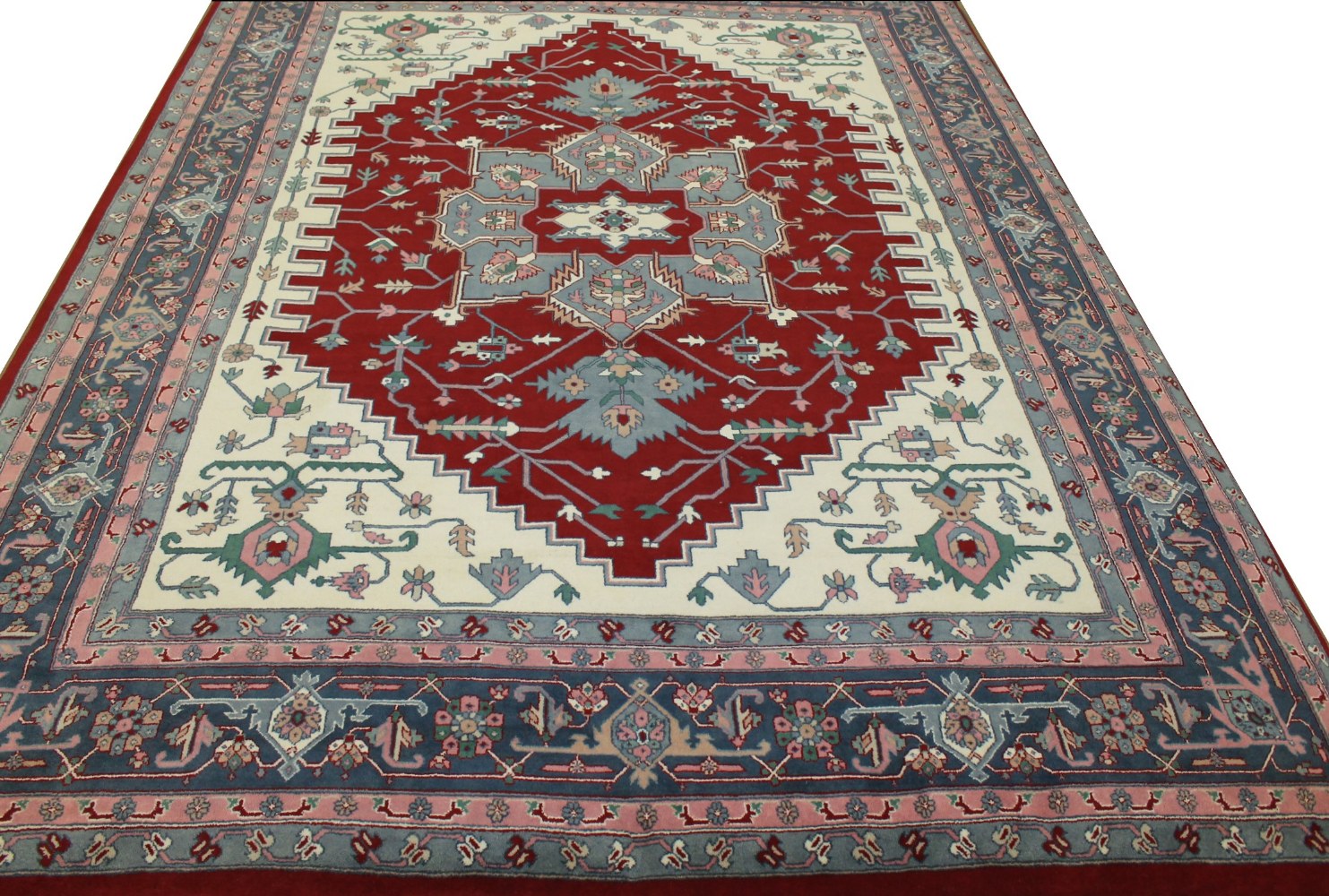 9x12 Heriz/Serapi Hand Knotted Wool Area Rug - MR0184