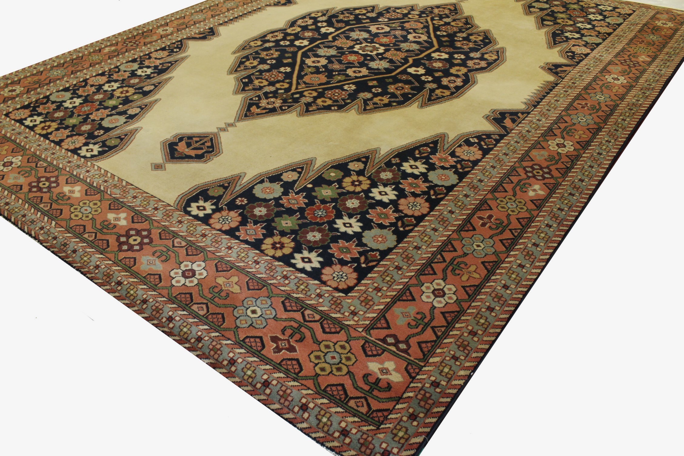 10x14 Traditional Hand Knotted Wool Area Rug - MR018578