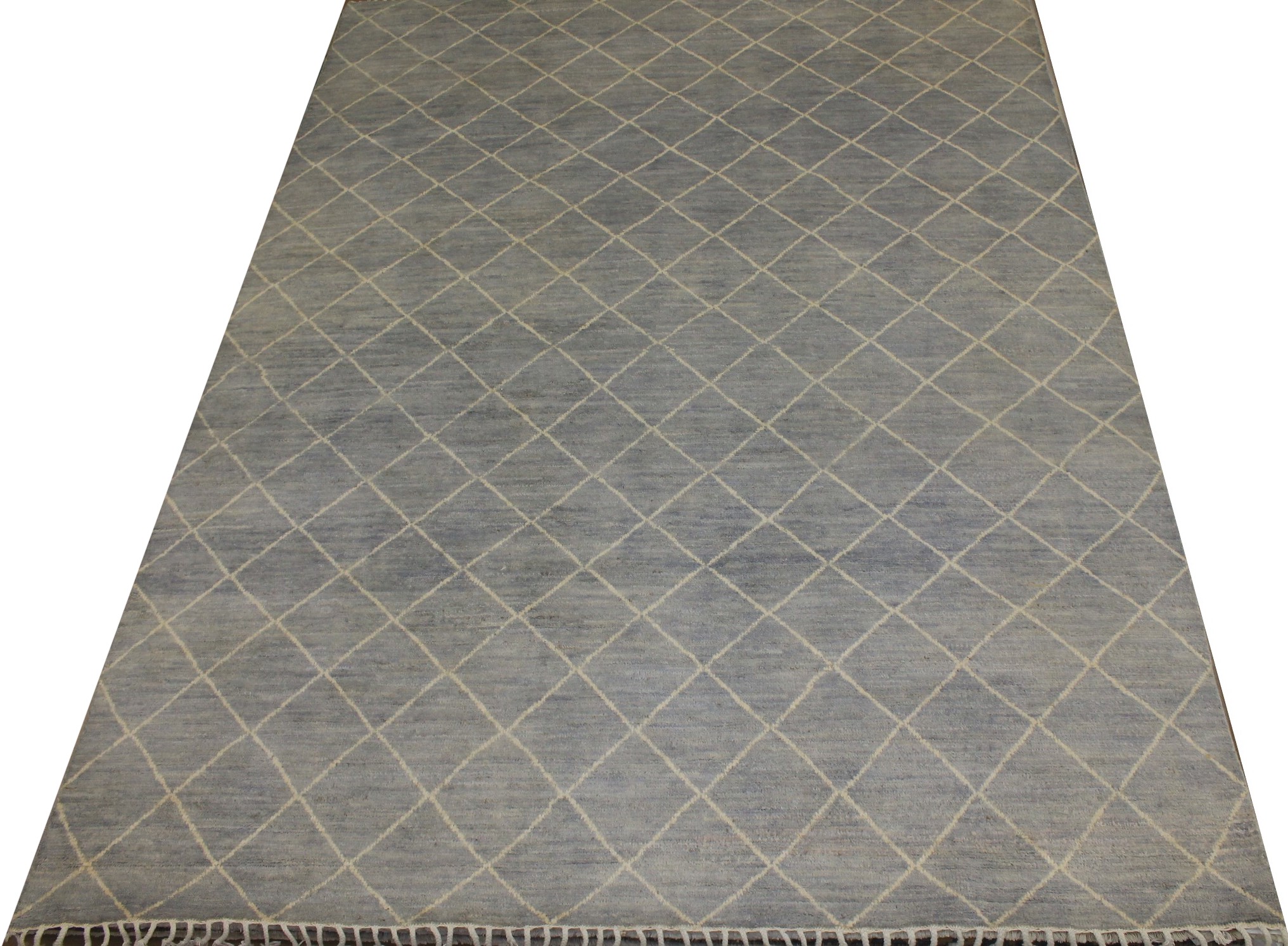 9x12 Contemporary Hand Knotted Wool Area Rug - MR021497