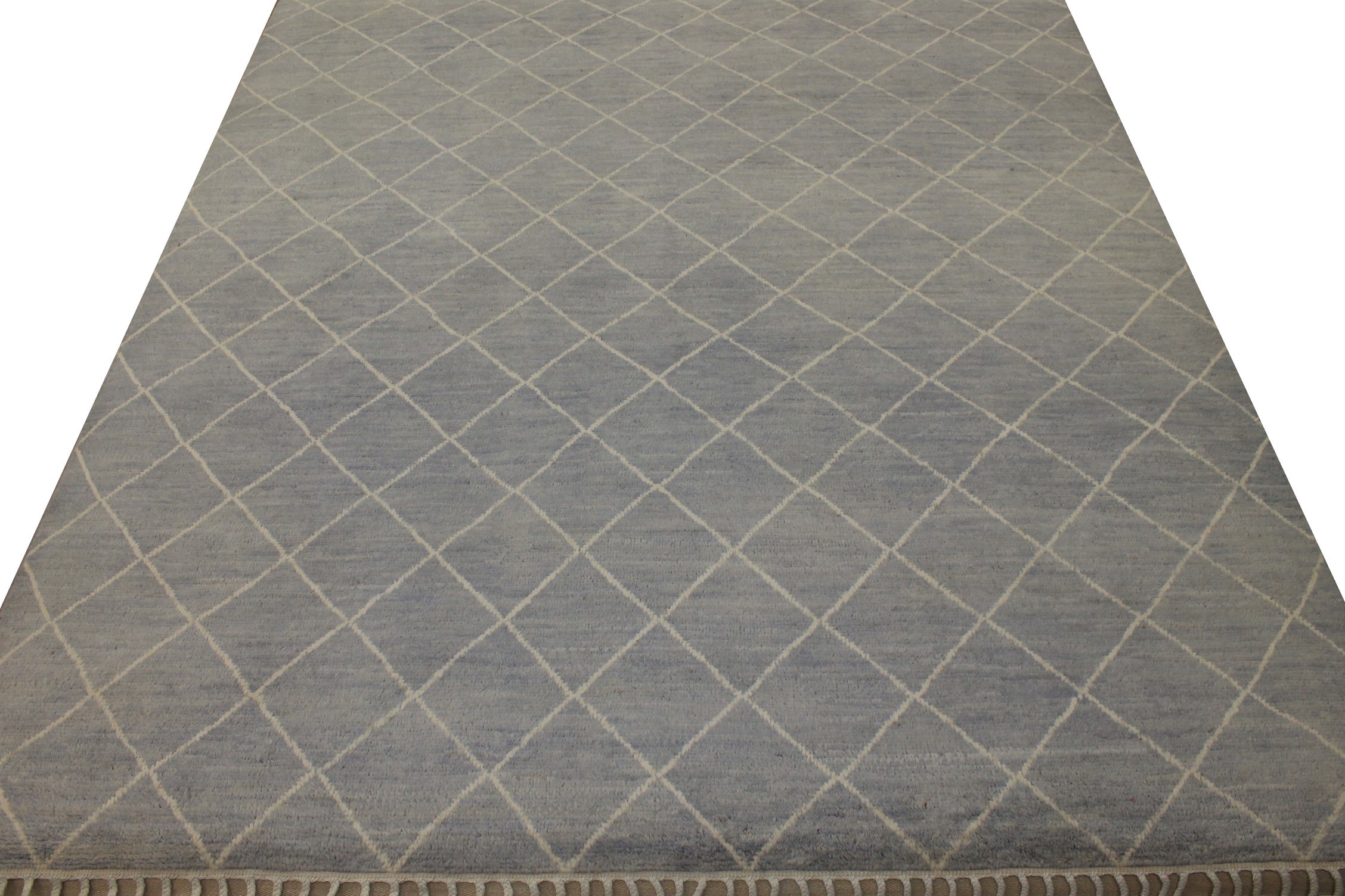 9x12 Contemporary Hand Knotted Wool Area Rug - MR021497