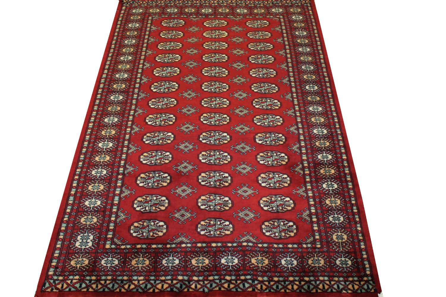 4x6 Bokhara Hand Knotted Wool Area Rug - MR021505