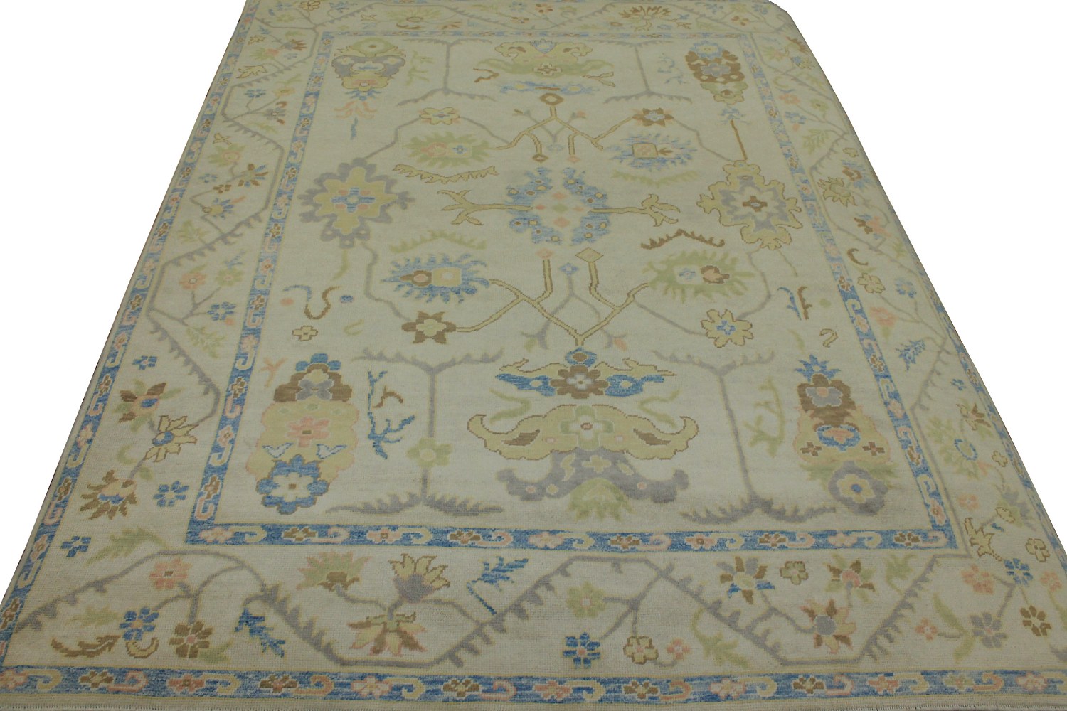 9x12 Oushak Hand Knotted Wool Area Rug - MR021669