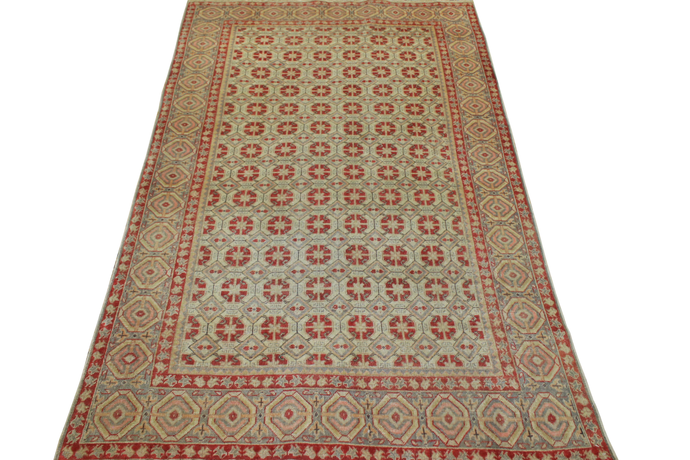 4x6 Oushak Hand Knotted Wool Area Rug - MR021675