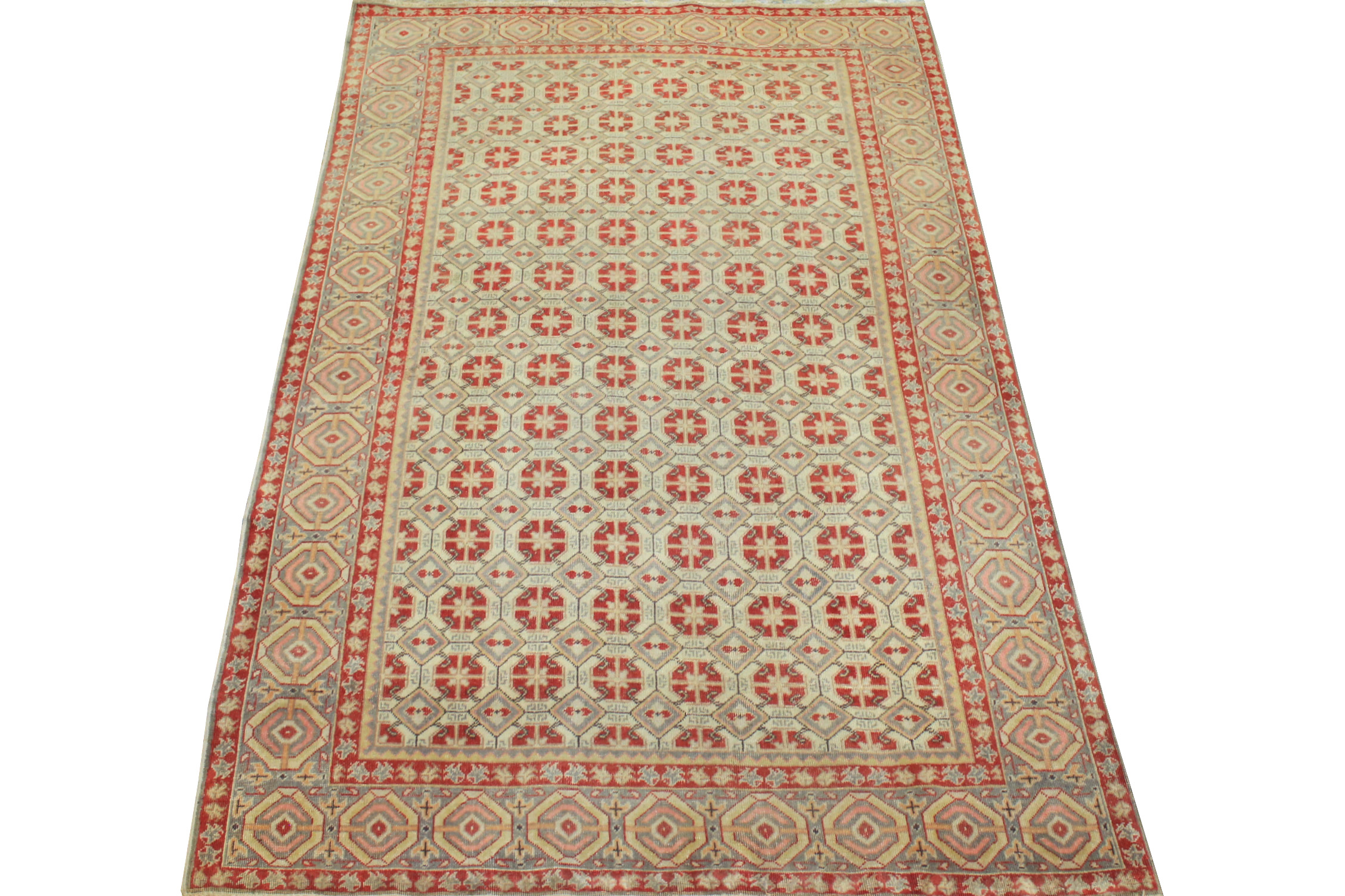 4x6 Oushak Hand Knotted Wool Area Rug - MR021675