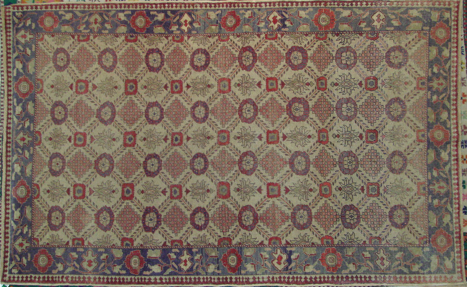 4x6 Oushak Hand Knotted Wool Area Rug - MR021676