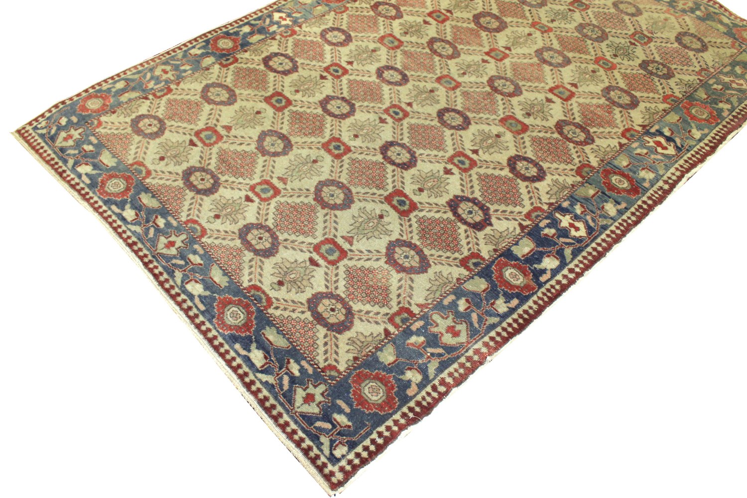 4x6 Oushak Hand Knotted Wool Area Rug - MR021676