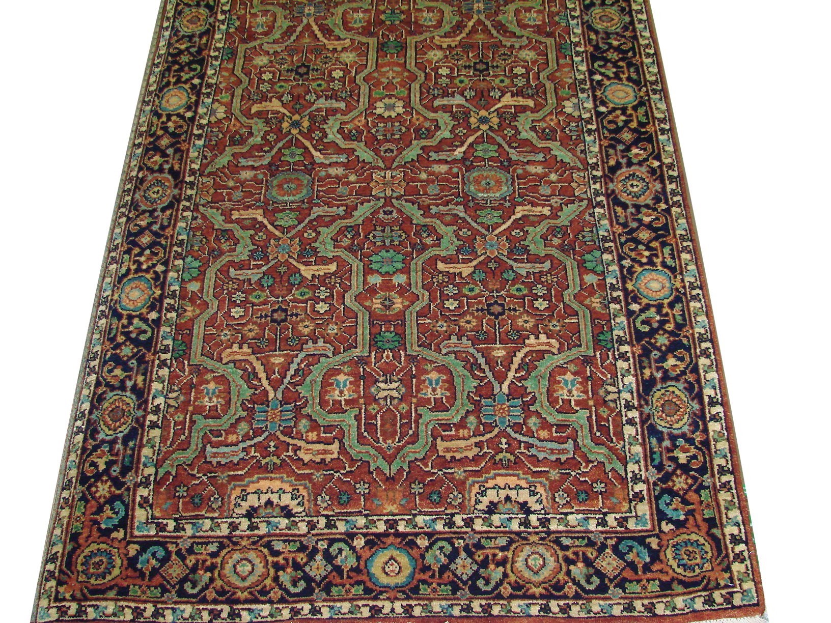 4x6 Heriz/Serapi Hand Knotted Wool Area Rug - MR021778