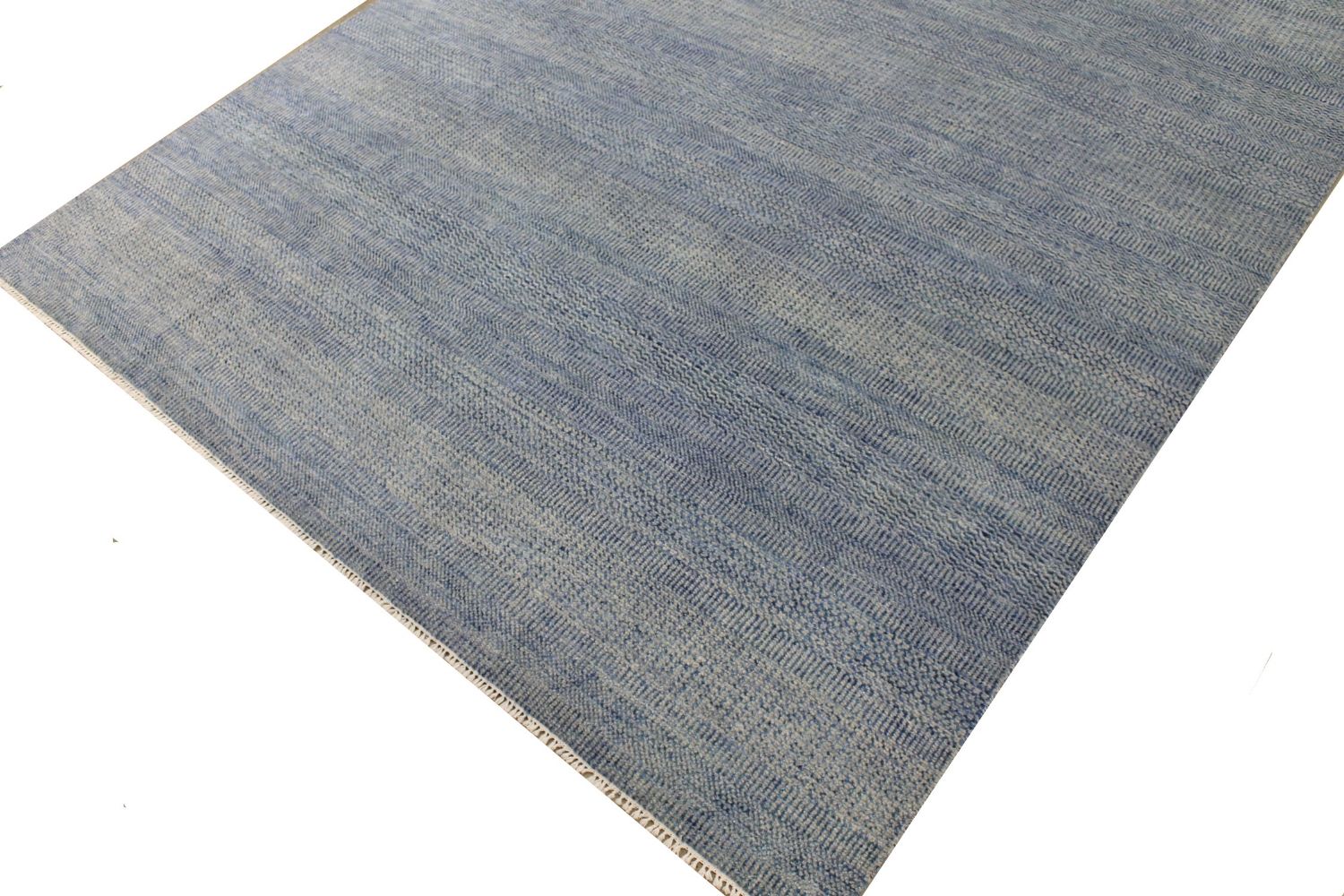8x10 Contemporary Hand Knotted Wool Area Rug - MR021844