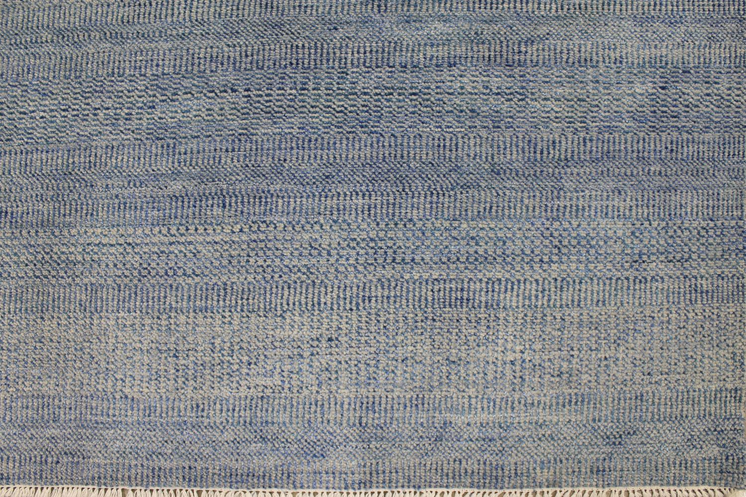 8x10 Contemporary Hand Knotted Wool Area Rug - MR021844