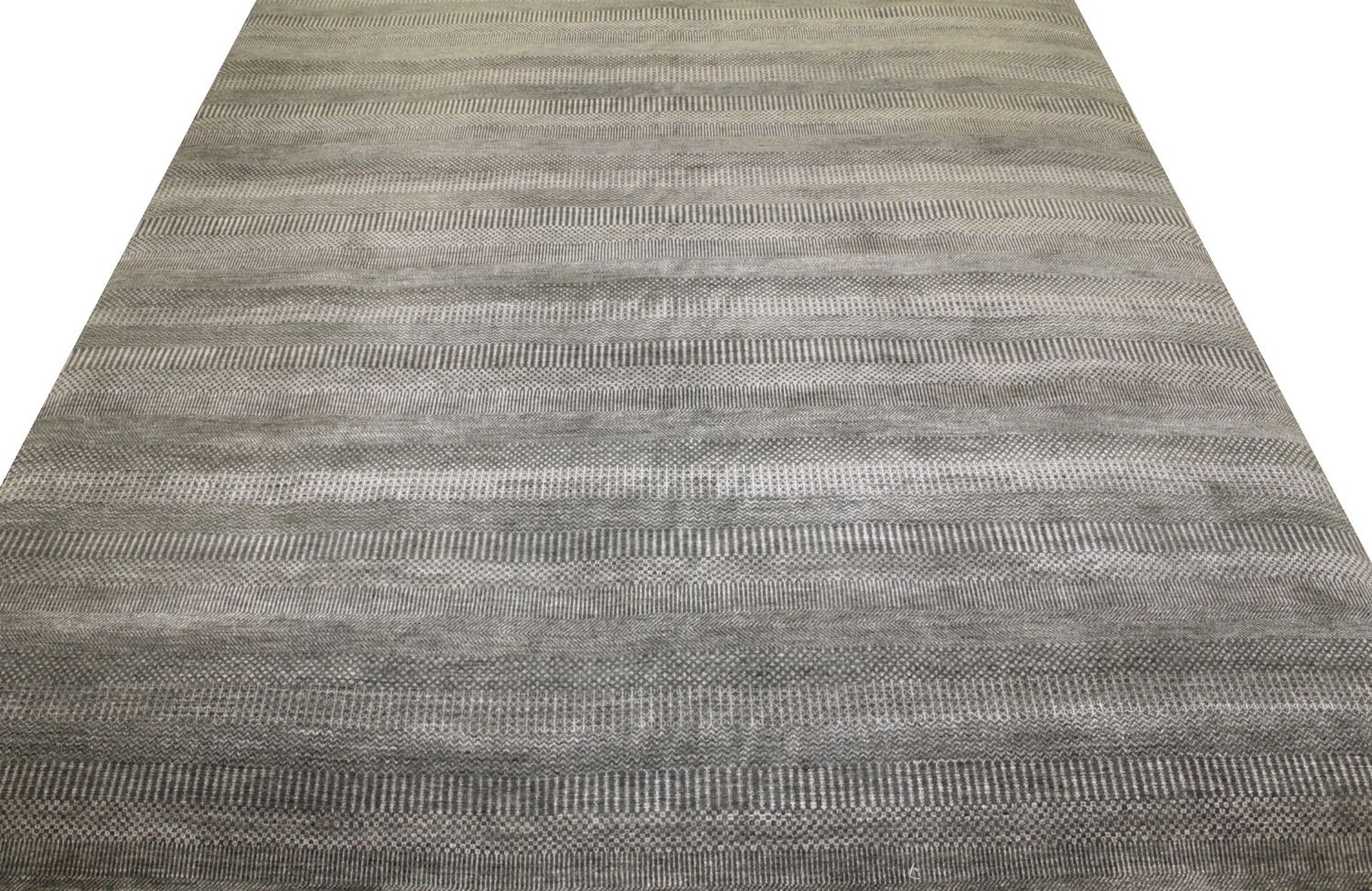 9x12 Casual Hand Knotted Wool & Viscose Area Rug - MR022096