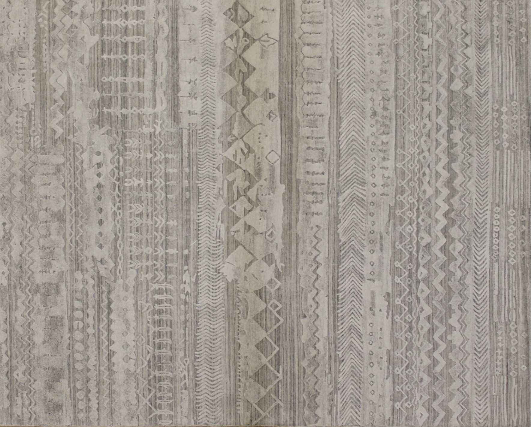 8x10 Contemporary Hand Knotted Wool Area Rug - MR022275
