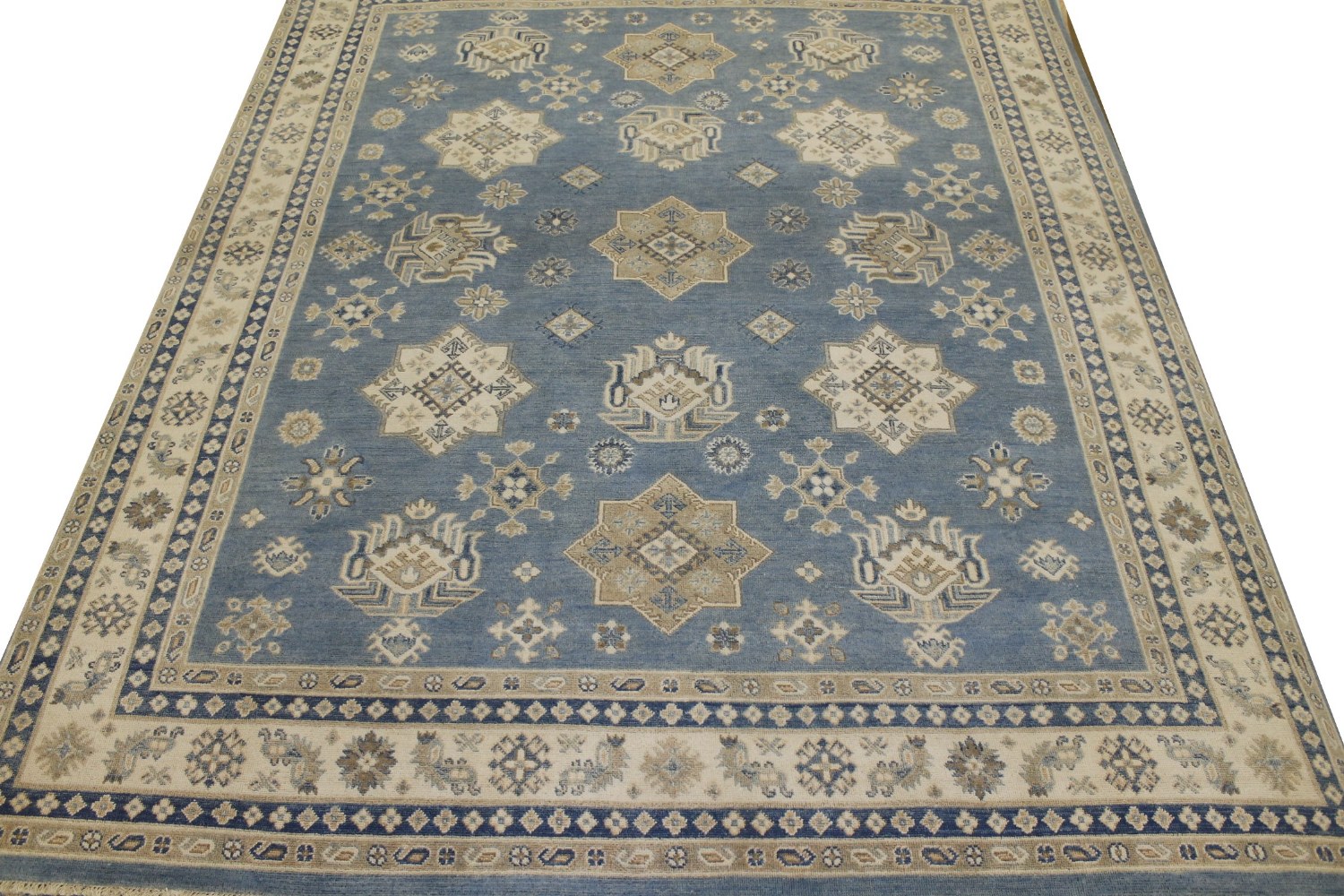 8x10 Kazak Hand Knotted Wool Area Rug - MR022571