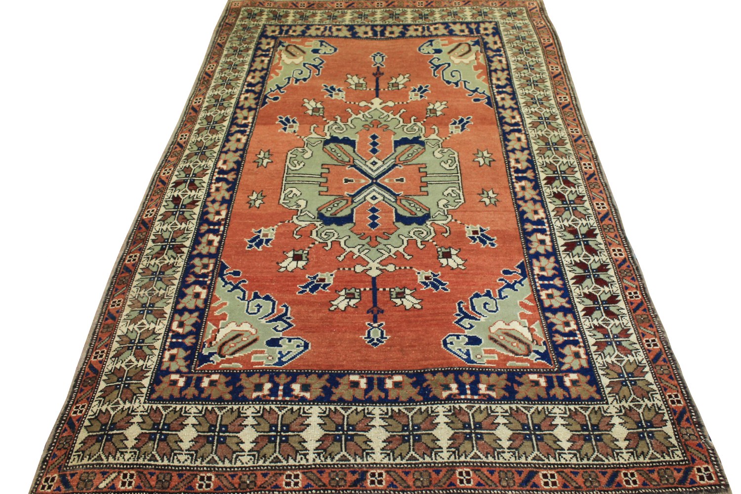 5x7/8 Tribal Hand Knotted Wool Area Rug - MR022594