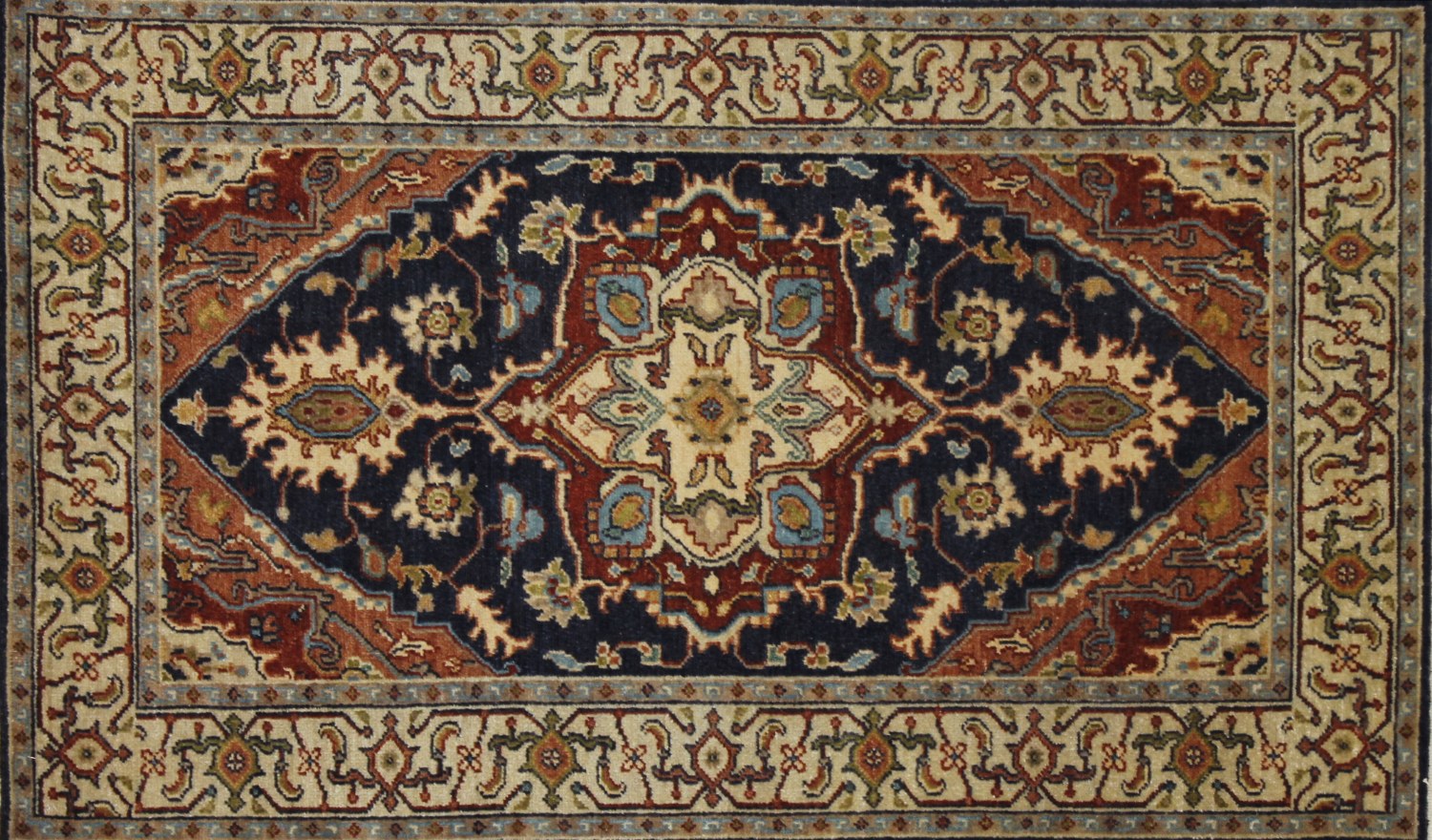 3x5 Heriz/Serapi Hand Knotted Wool Area Rug - MR022673