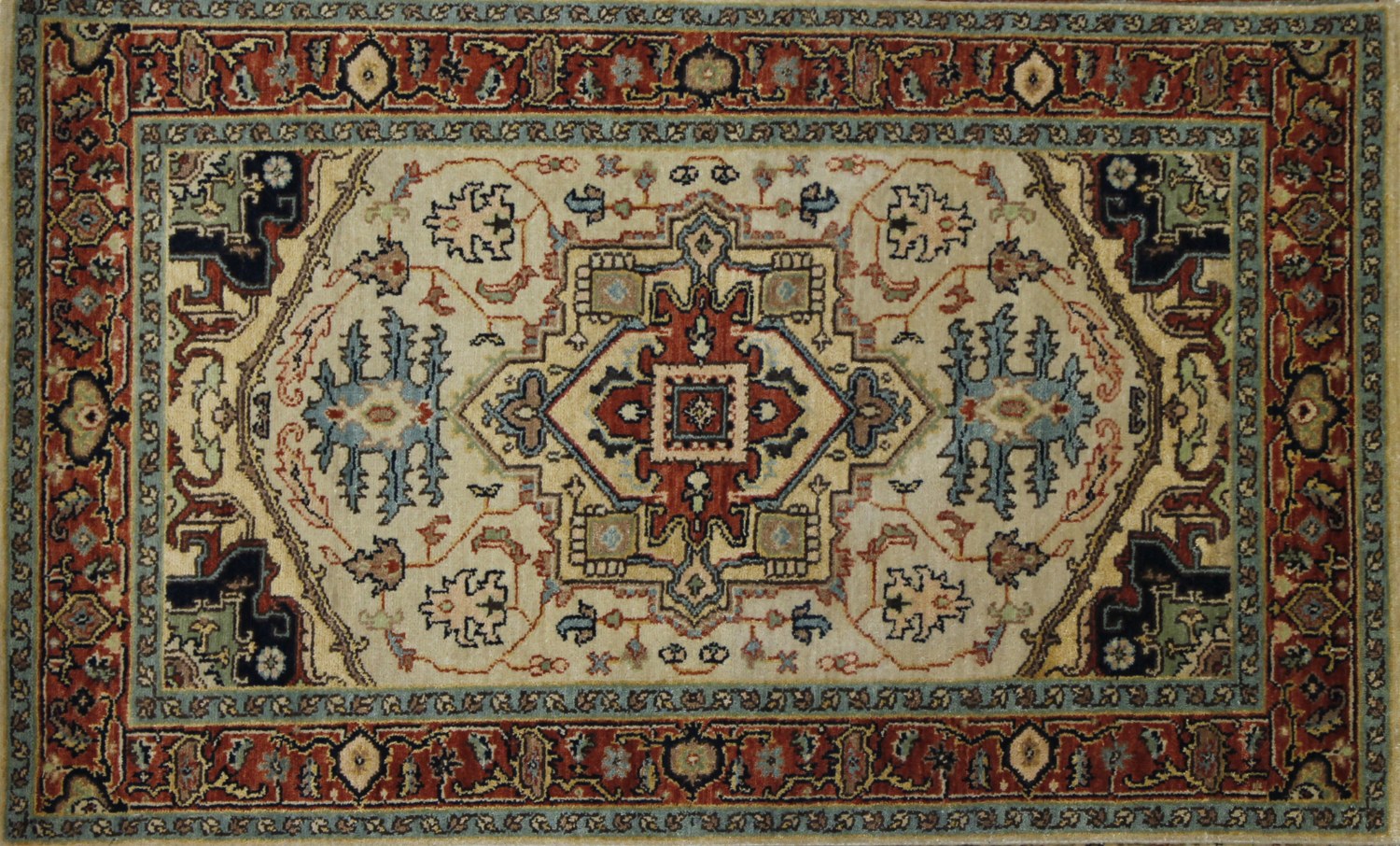 3x5 Heriz/Serapi Hand Knotted Wool Area Rug - MR022675