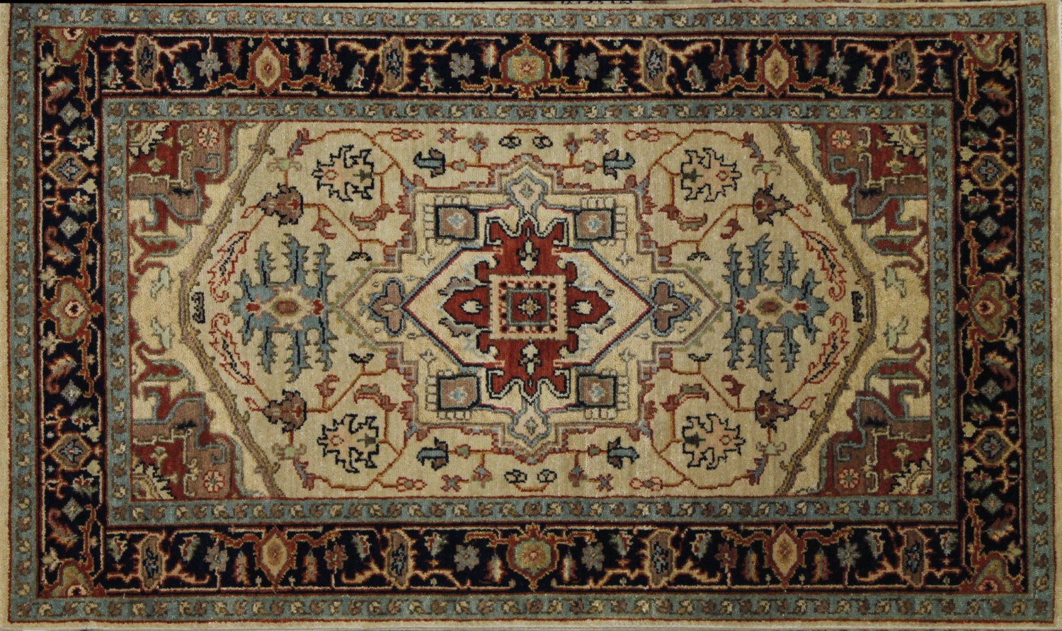 3x5 Heriz/Serapi Hand Knotted Wool Area Rug - MR022677