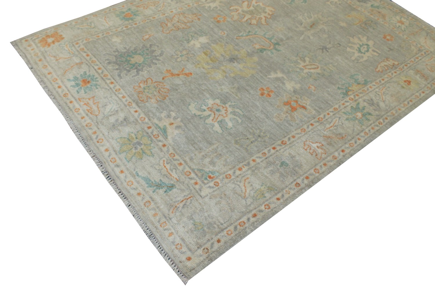 5x7/8  Hand Knotted Wool Area Rug - MR022814