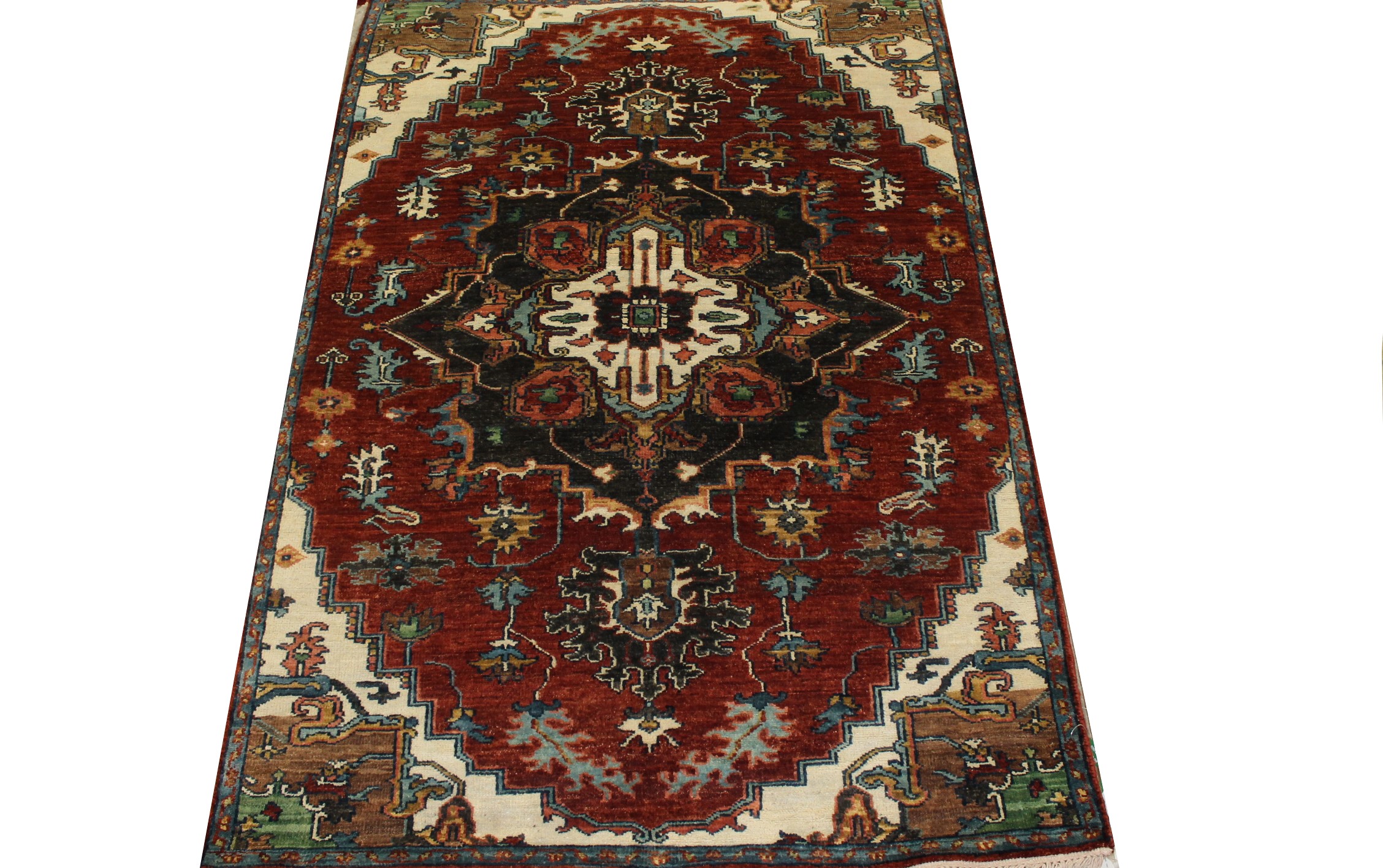 4x6  Hand Knotted Wool Area Rug - MR022893