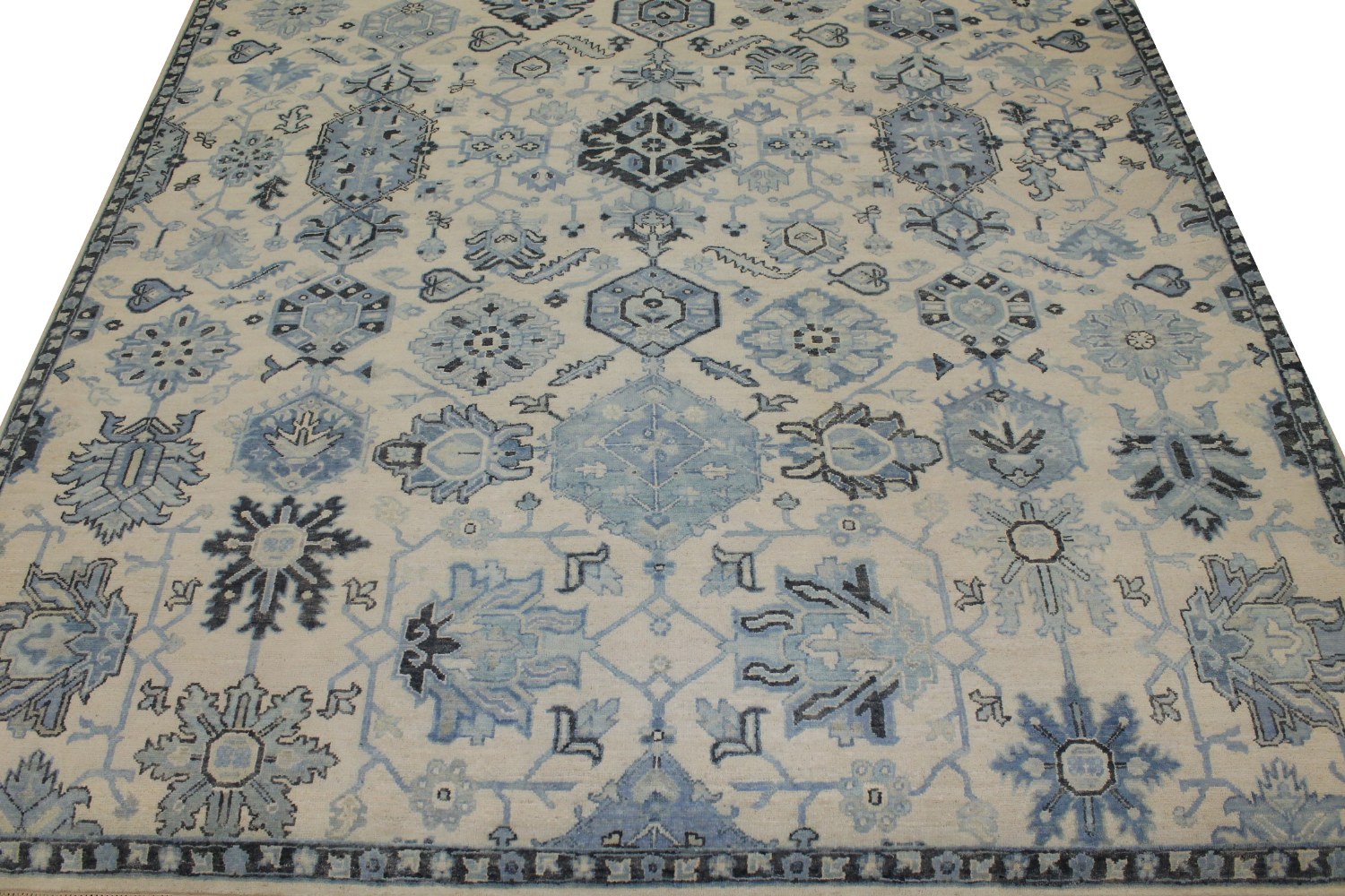 9x12 Oushak Hand Knotted Wool Area Rug - MR023130