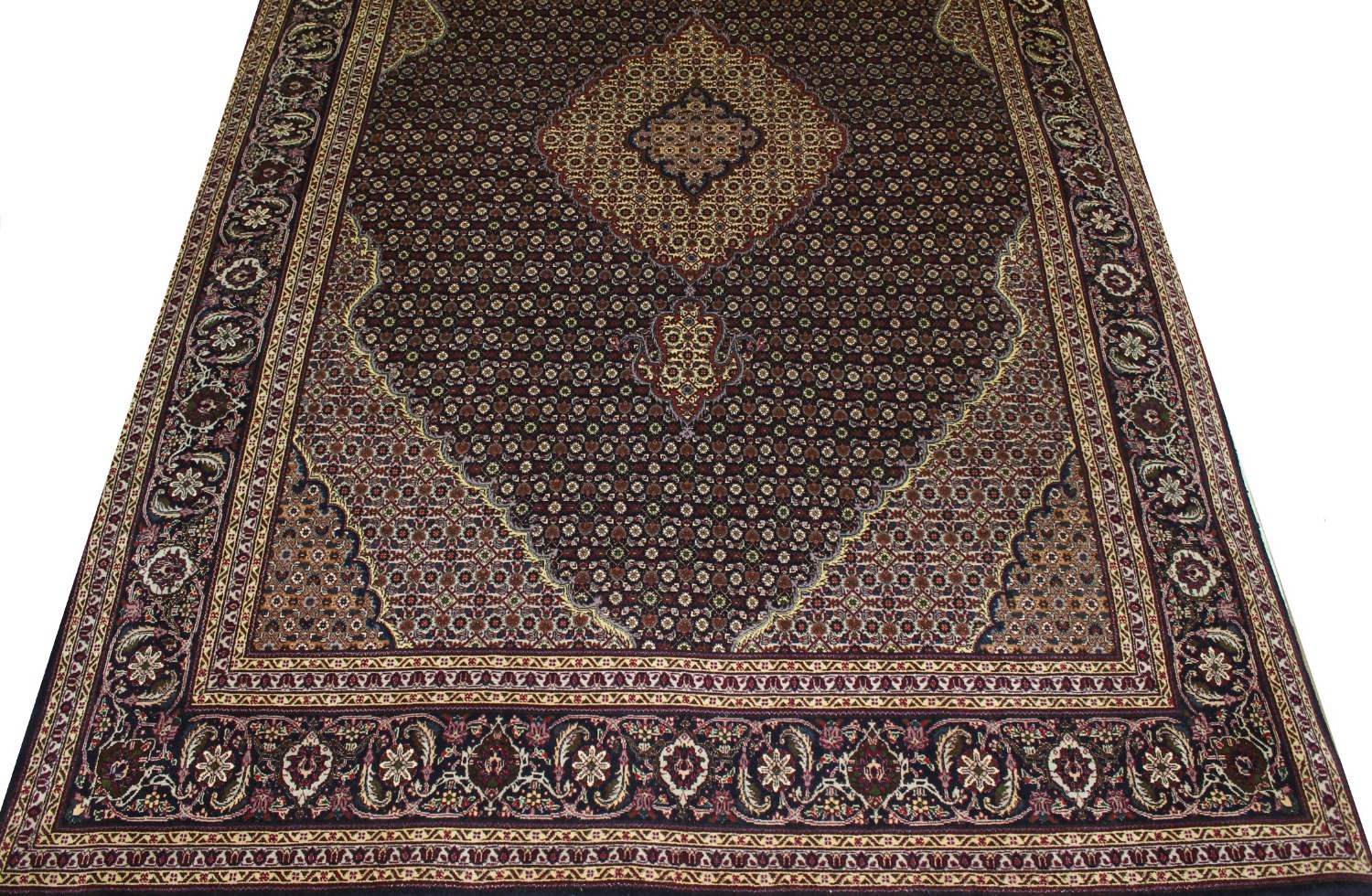 8x10 Heriz/Serapi Hand Knotted Wool & Silk Area Rug - MR023151