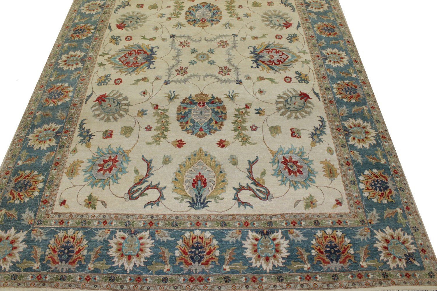 10x14 Oriental Hand Knotted Wool Area Rug - MR023191