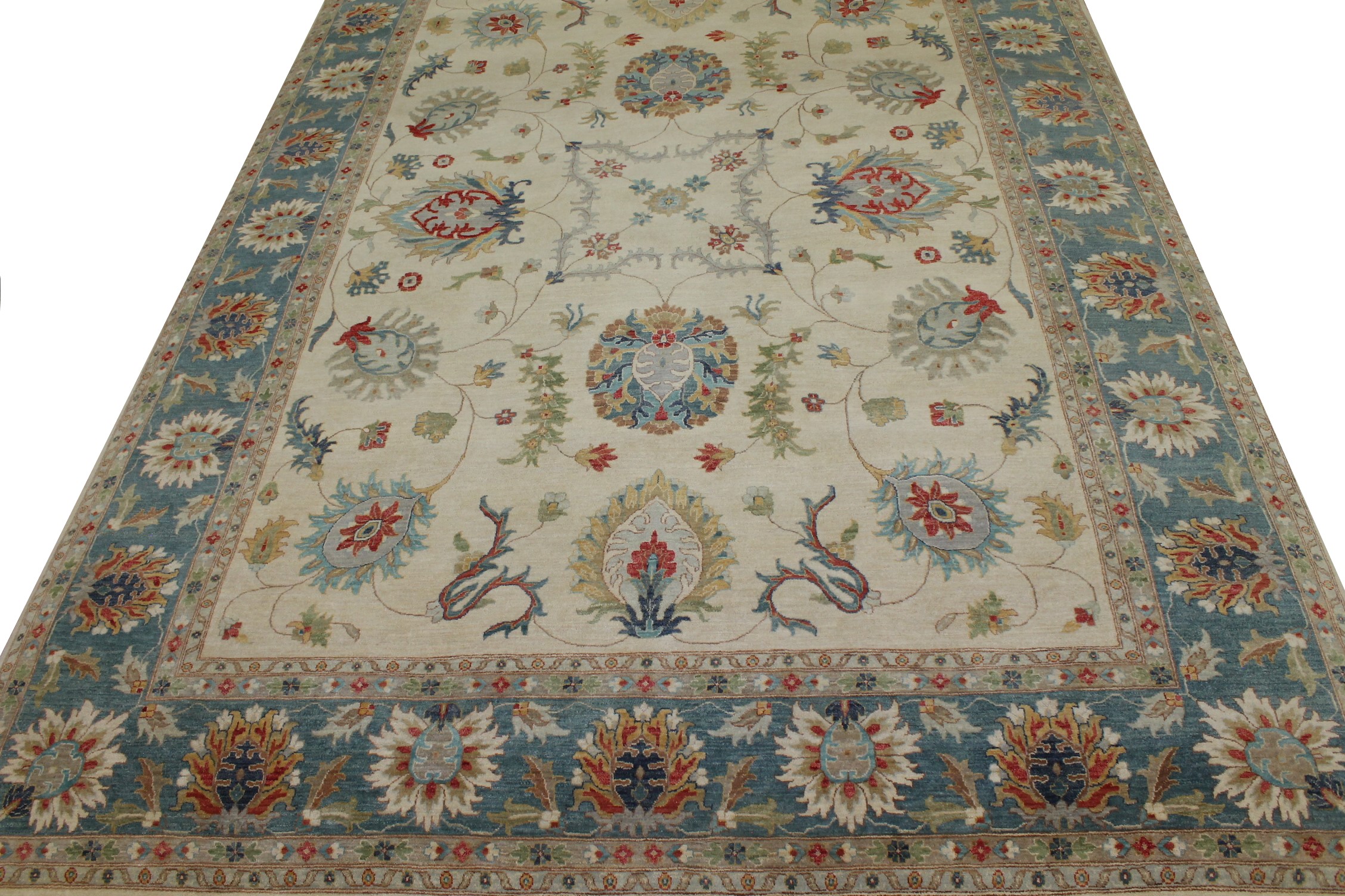 10x14 Oriental Hand Knotted Wool Area Rug - MR023191
