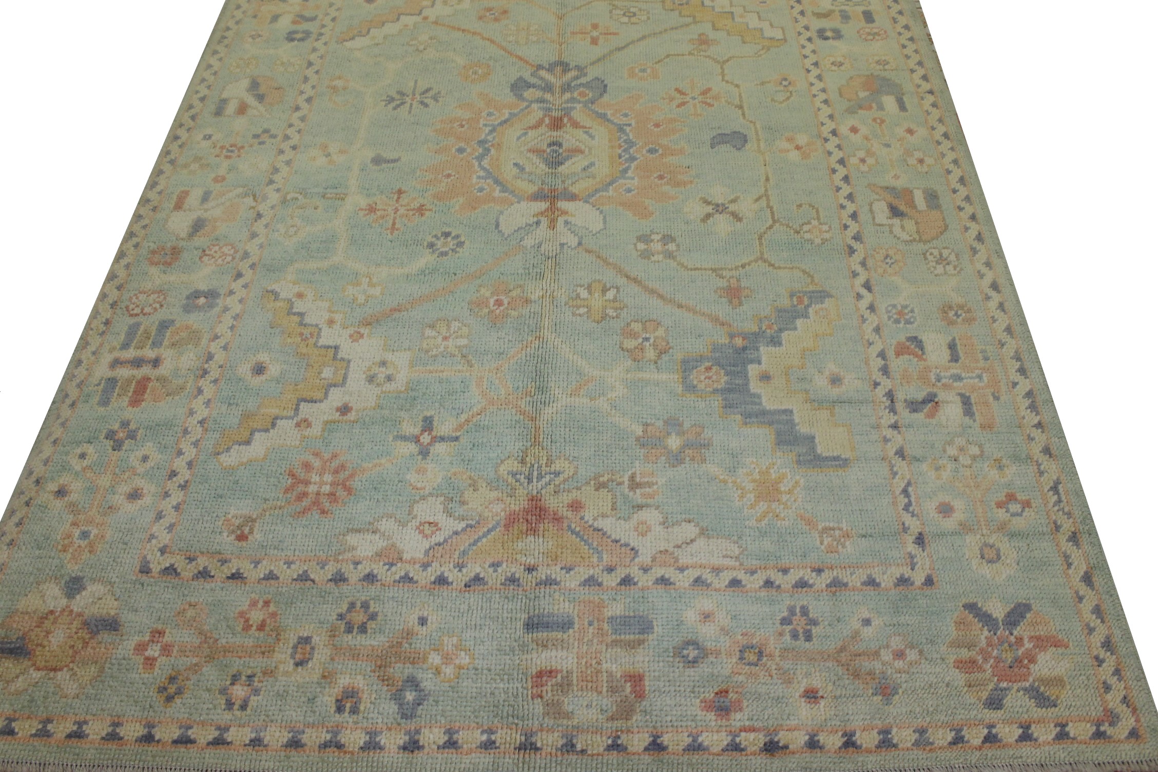 5x7/8 Oushak Hand Knotted Wool Area Rug - MR023448