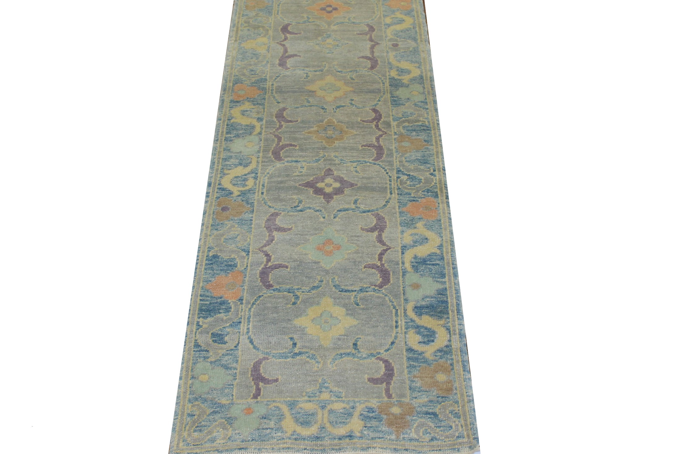 12 ft. Runner Oushak Hand Knotted Wool Area Rug - MR023450