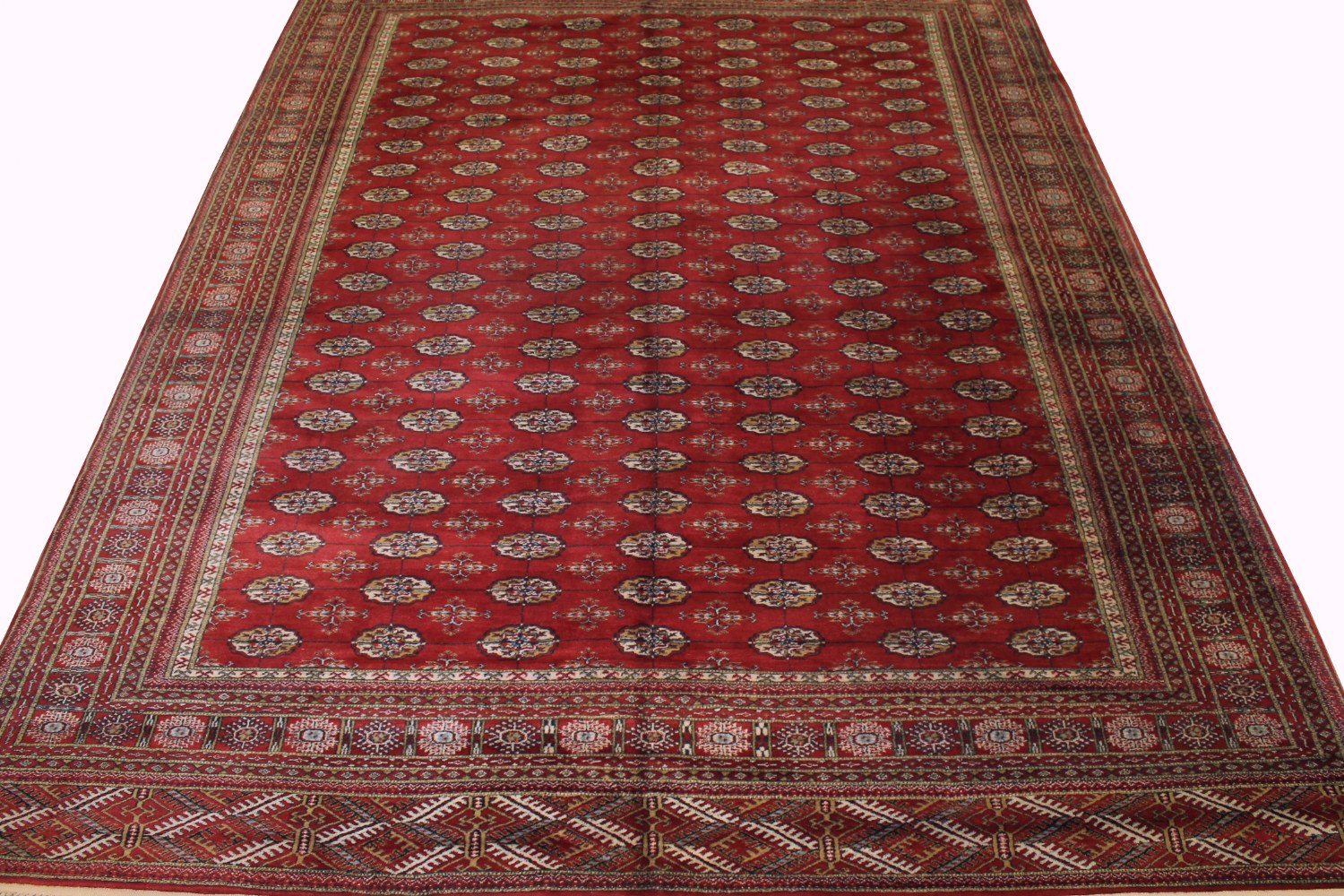 9x12 Bokhara Hand Knotted Wool Area Rug - MR023509