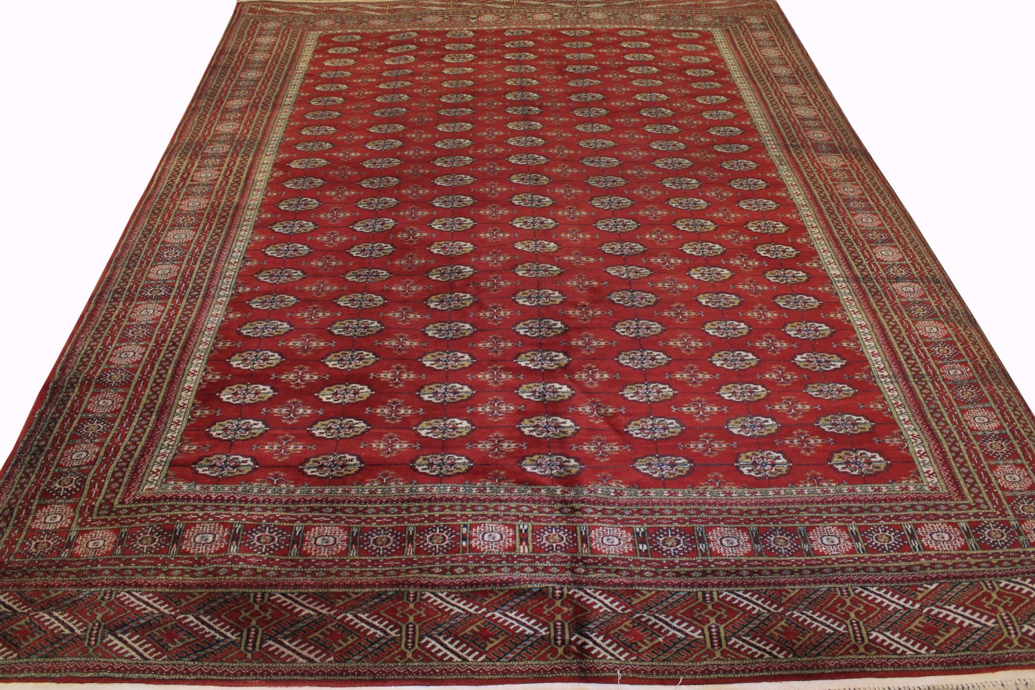 9x12 Bokhara Hand Knotted Wool Area Rug - MR023509