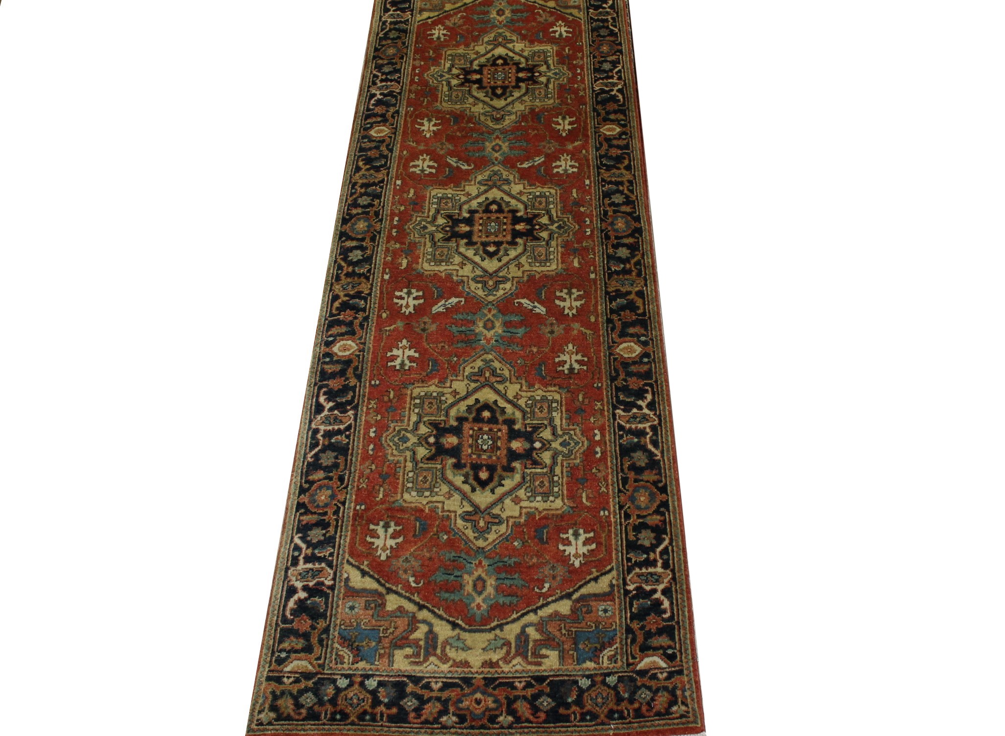 8 ft. Runner Heriz/Serapi Hand Knotted Wool Area Rug - MR023561